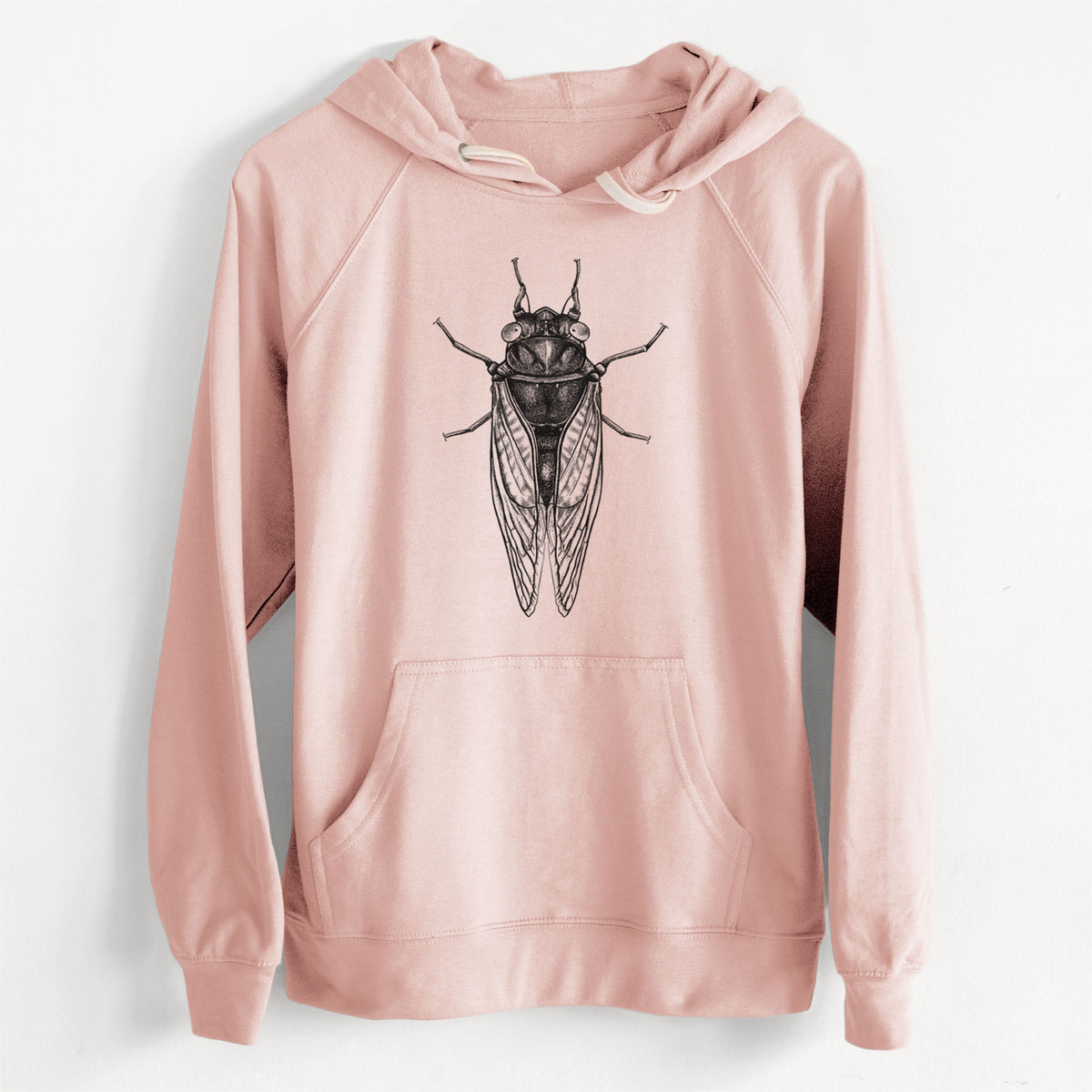 CLEARANCE - Pharoh Cicada - Magicicada septendecim  - Unisex Slim Fit Loopback Terry Hoodie