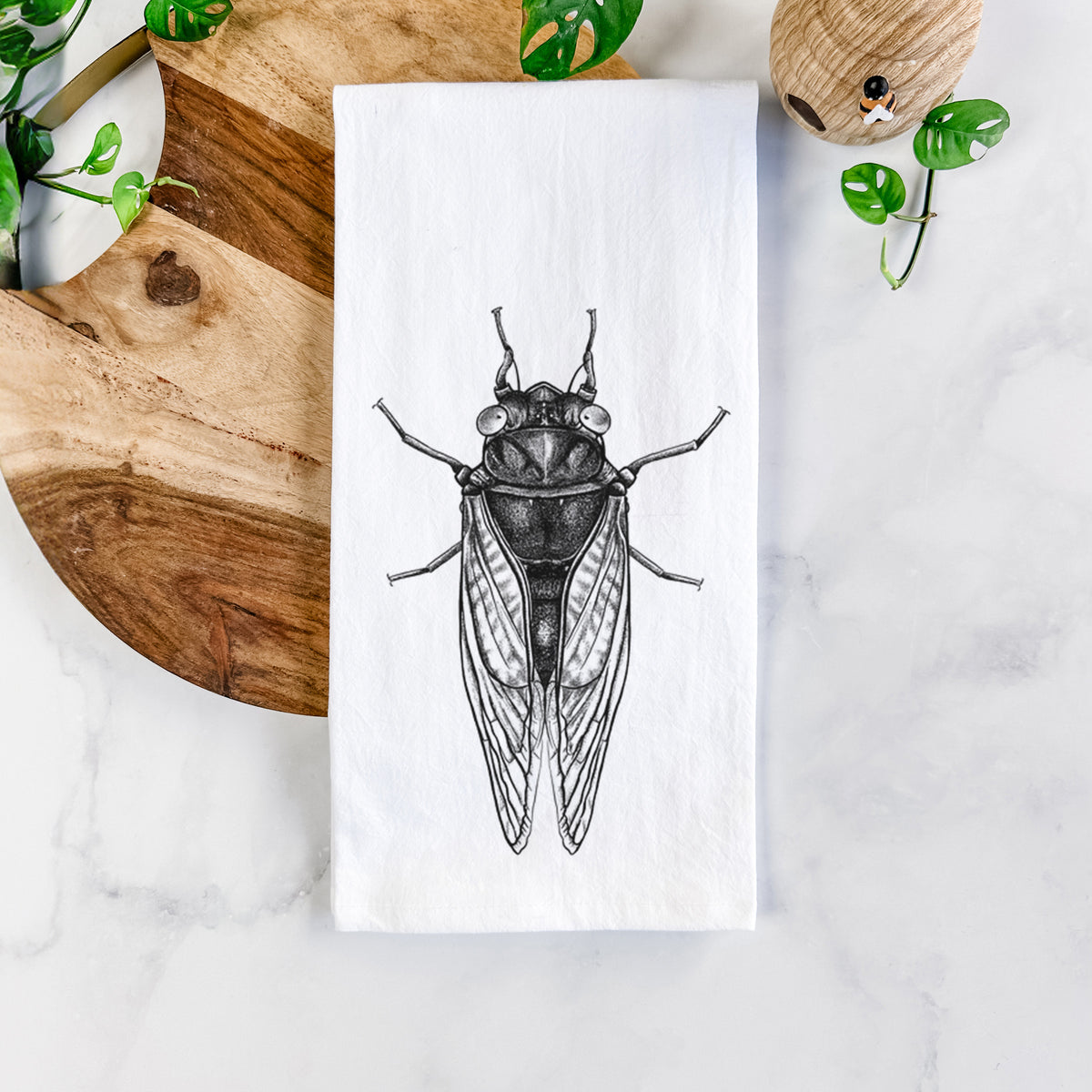 Pharoh Cicada - Magicicada septendecim Tea Towel
