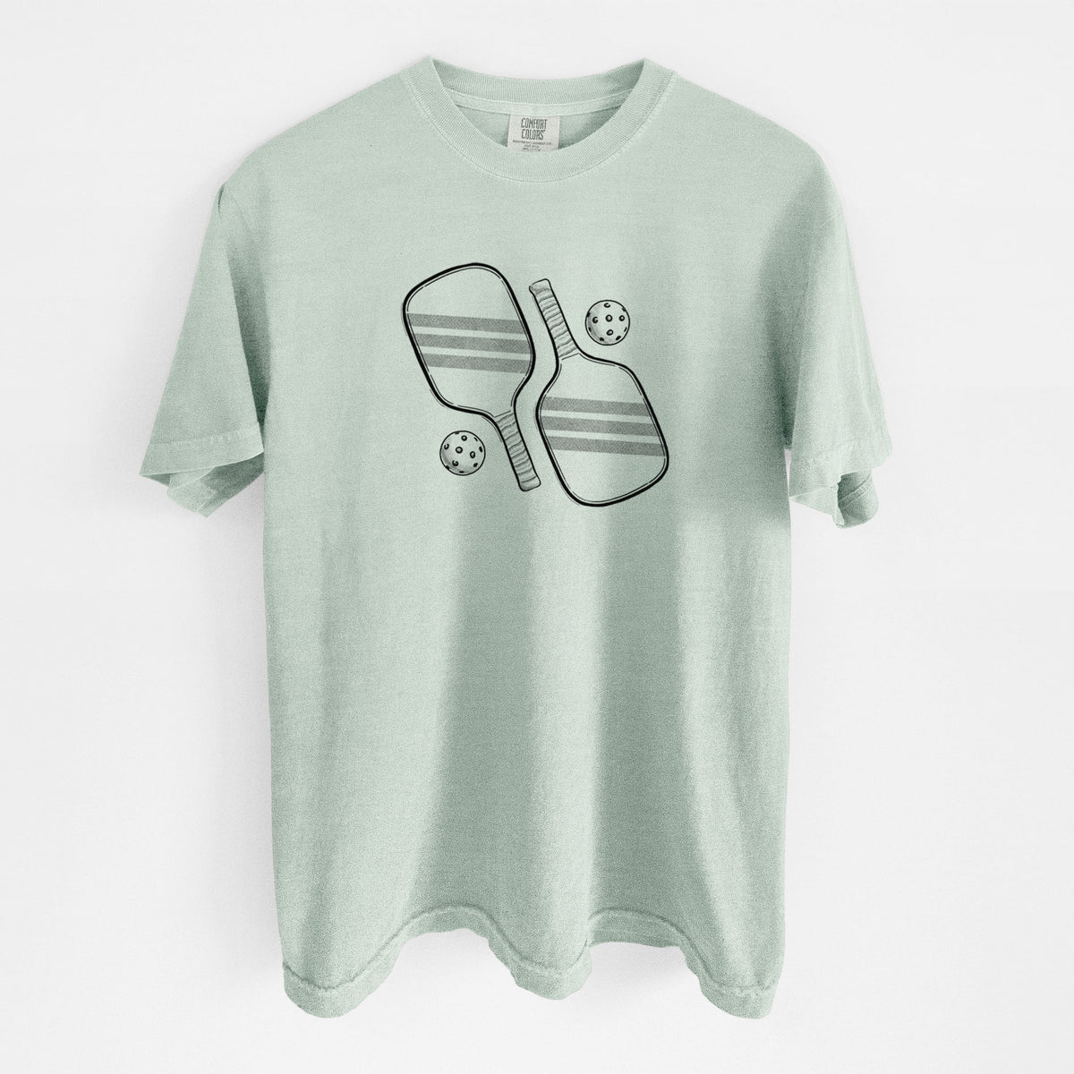 Pickleball Paddle Set - Unisex Comfort Colors Garment-Dyed Heavyweight T-shirt