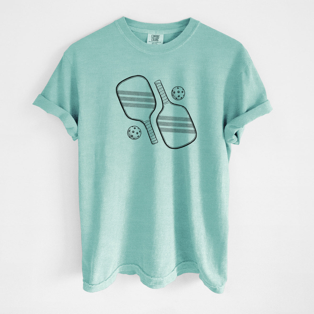 Pickleball Paddle Set - Unisex Comfort Colors Garment-Dyed Heavyweight T-shirt