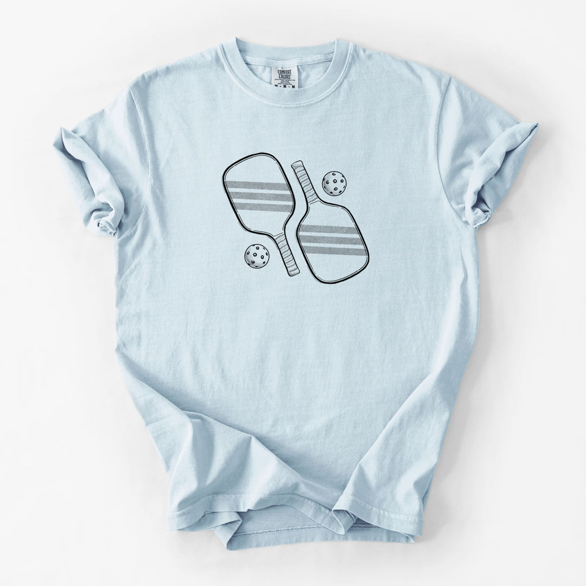 Pickleball Paddle Set - Unisex Comfort Colors Garment-Dyed Heavyweight T-shirt