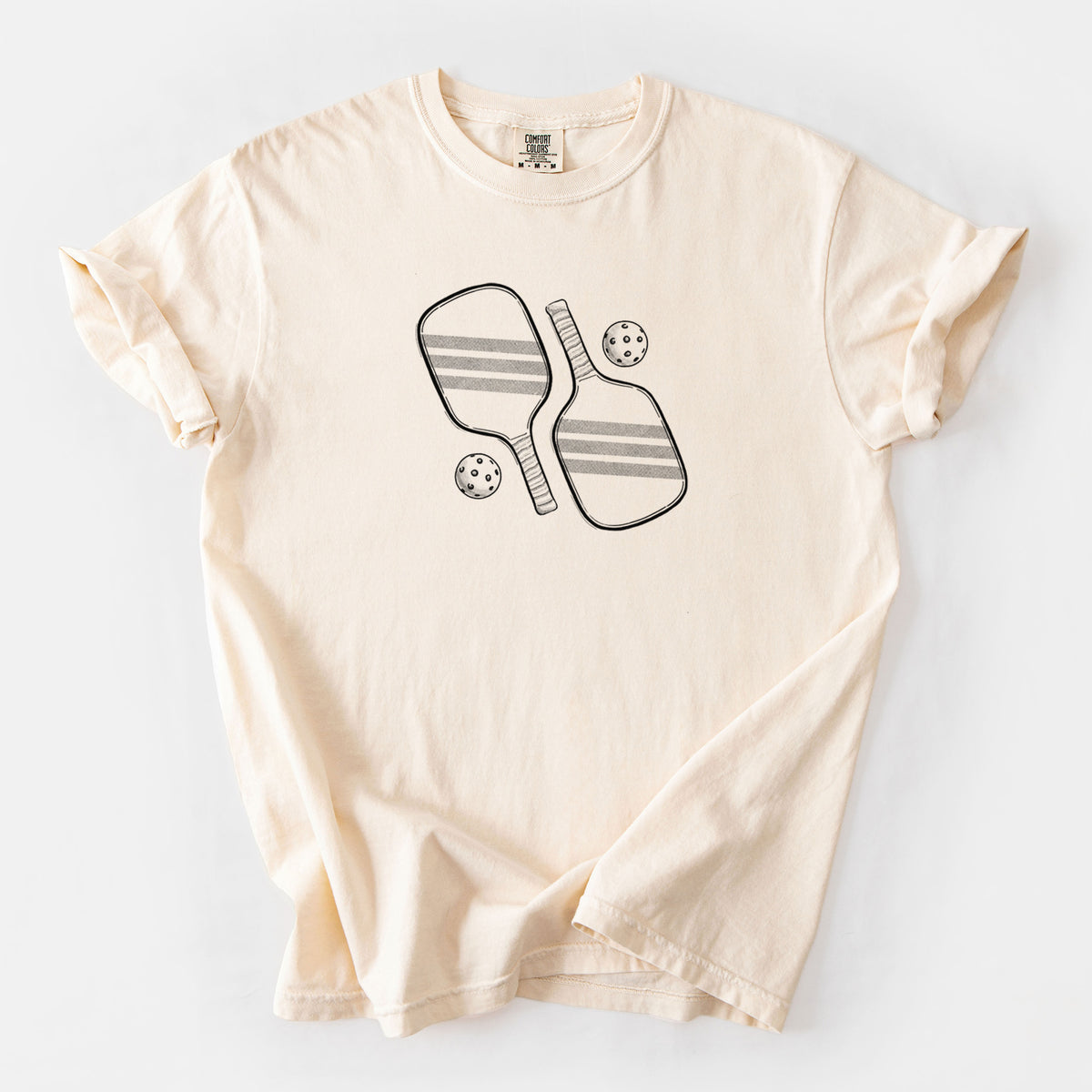 Pickleball Paddle Set - Unisex Comfort Colors Garment-Dyed Heavyweight T-shirt