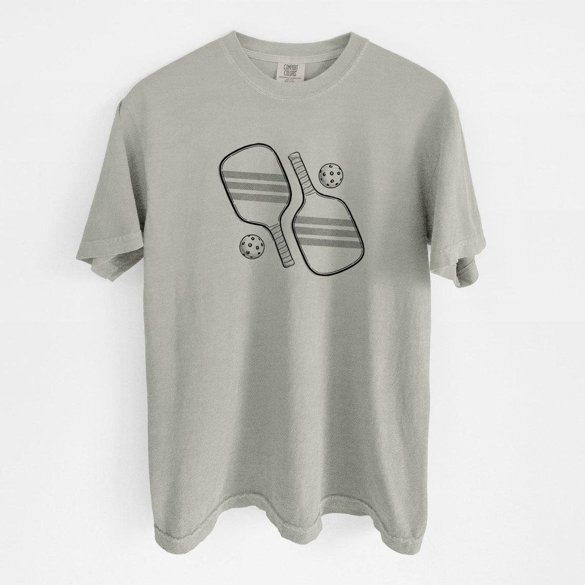 Pickleball Paddle Set - Unisex Comfort Colors Garment-Dyed Heavyweight T-shirt