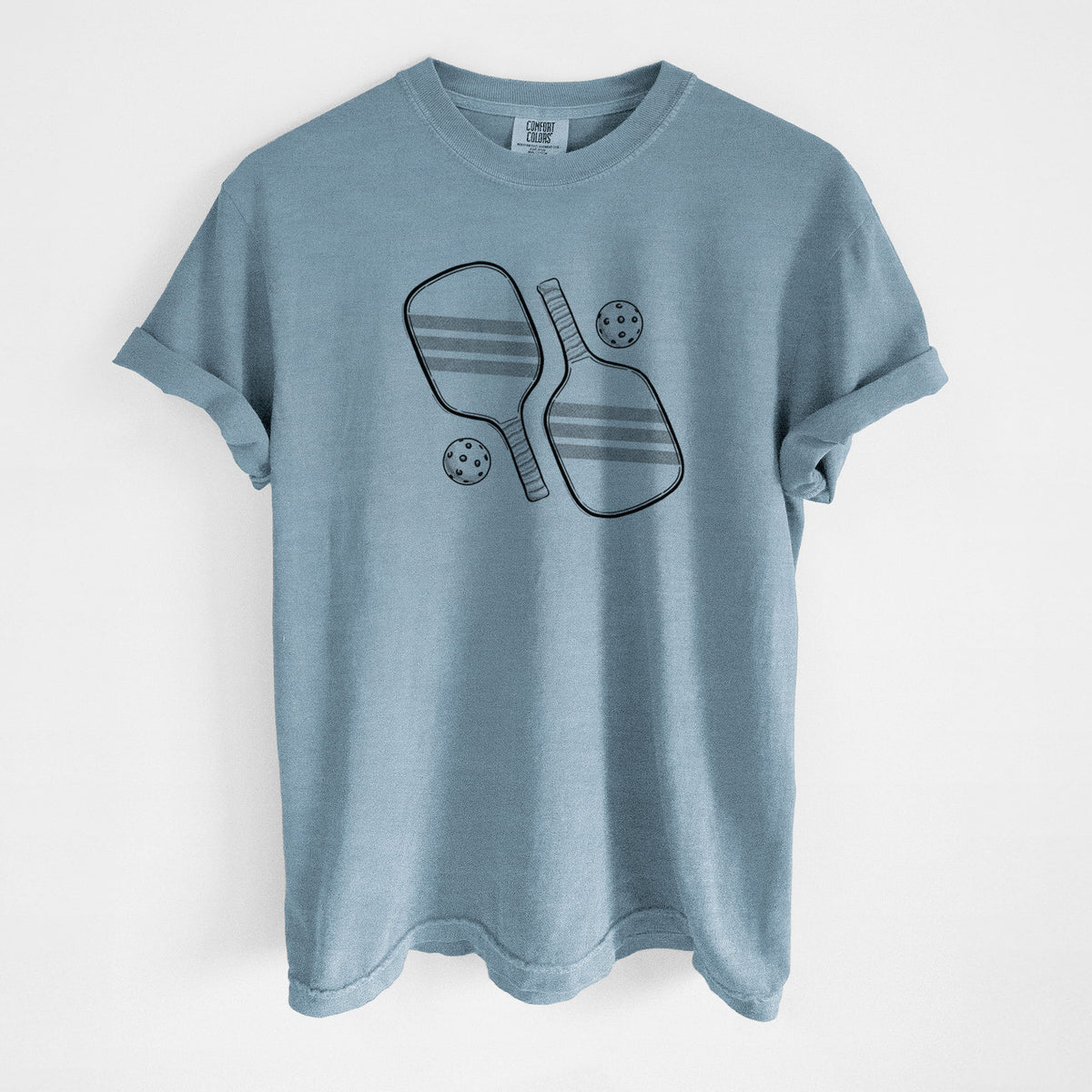 Pickleball Paddle Set - Unisex Comfort Colors Garment-Dyed Heavyweight T-shirt