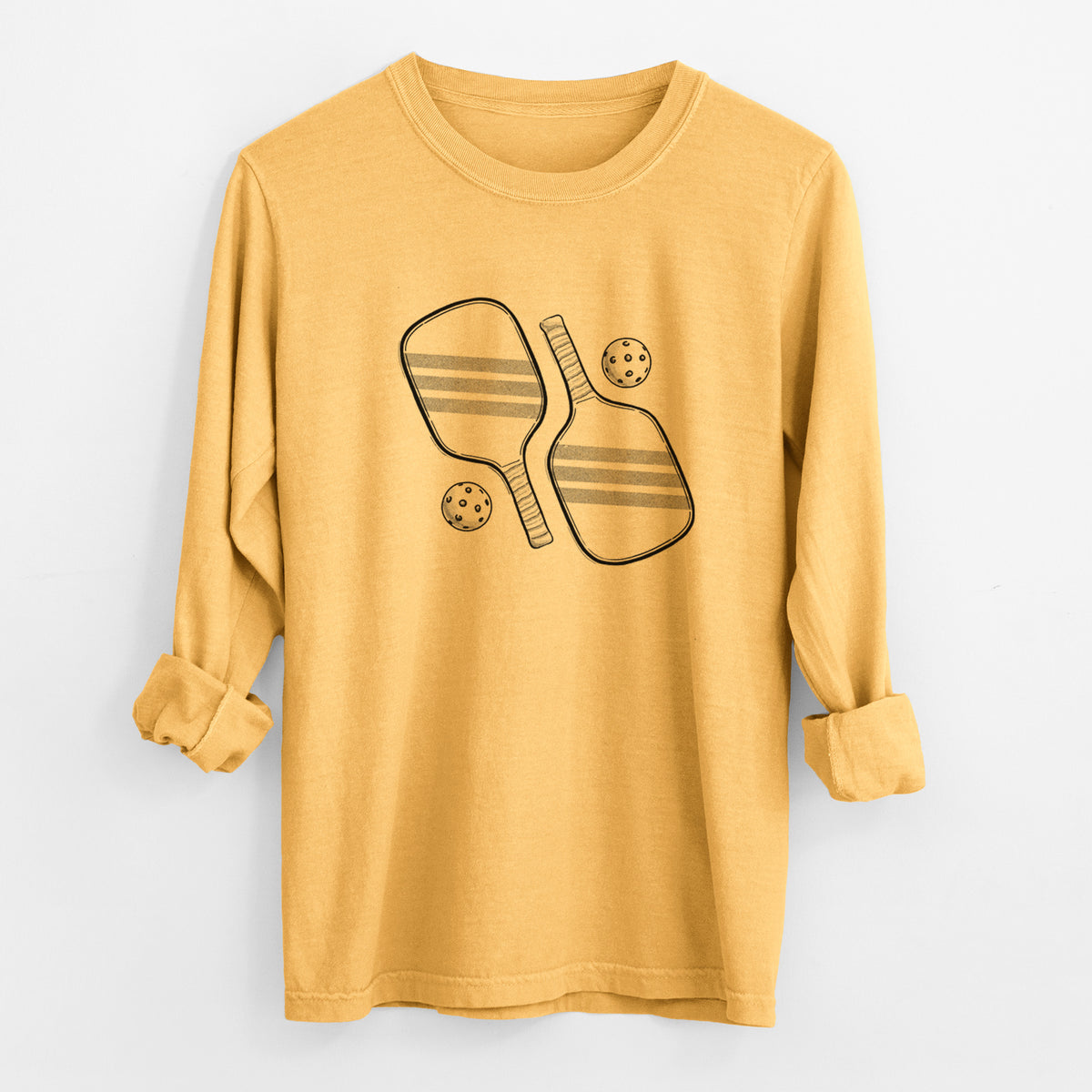 Pickleball Paddle Set - Unisex Comfort Colors 100% Cotton Long Sleeve