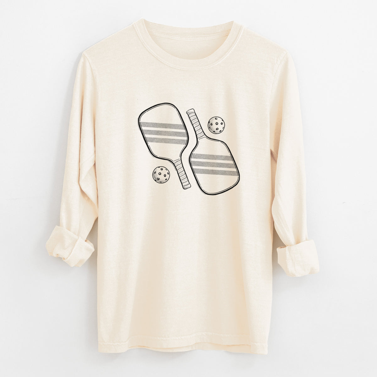 Pickleball Paddle Set - Unisex Comfort Colors 100% Cotton Long Sleeve