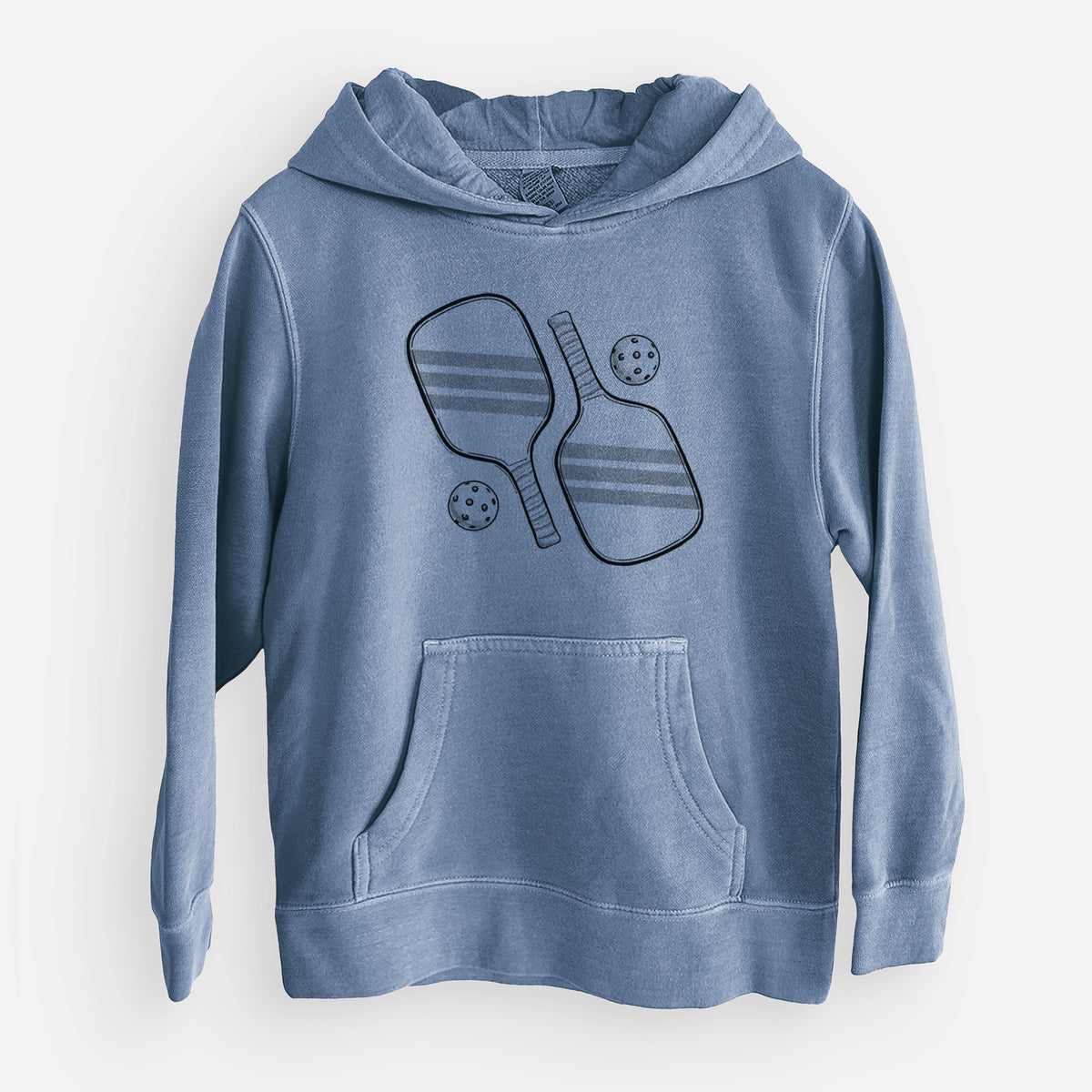 Pickleball Paddle Set - Youth Pigment Dyed Hoodie