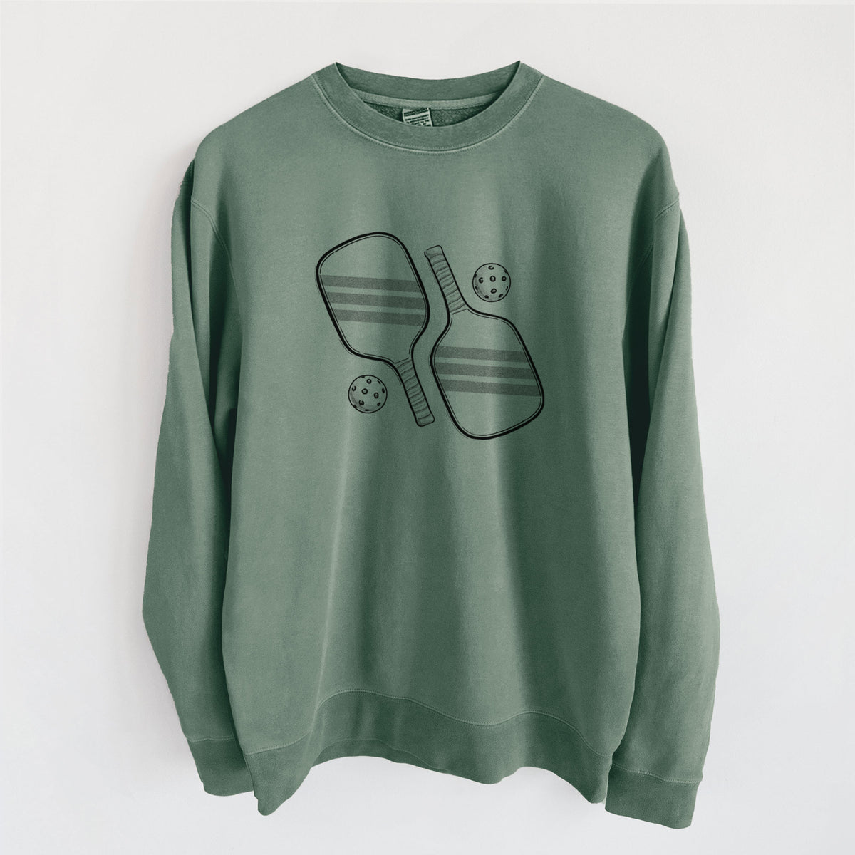 Pickleball Paddle Set - Unisex Pigment Dyed Crew Sweatshirt