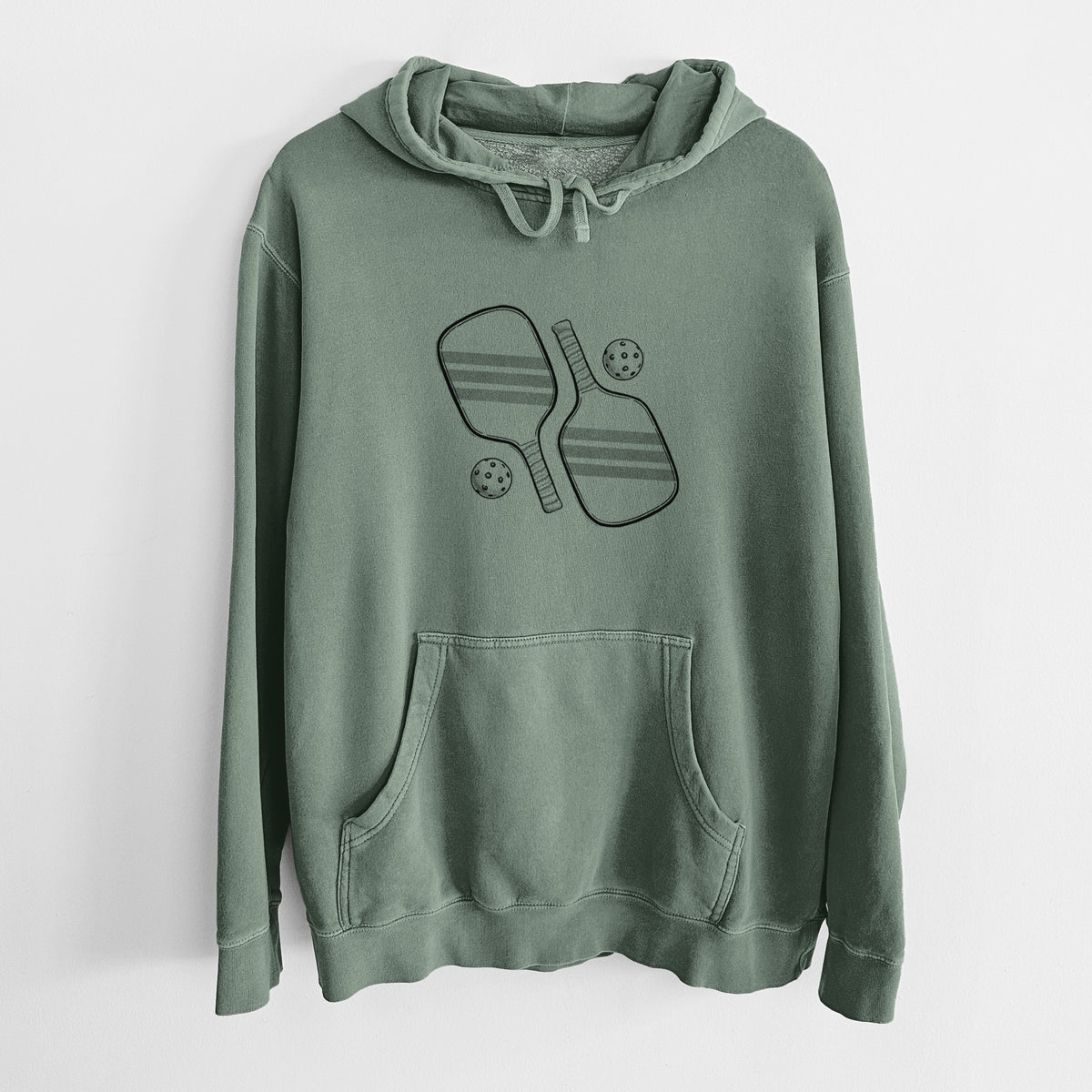 Pickleball Paddle Set - Unisex Pigment Dyed Hoodie