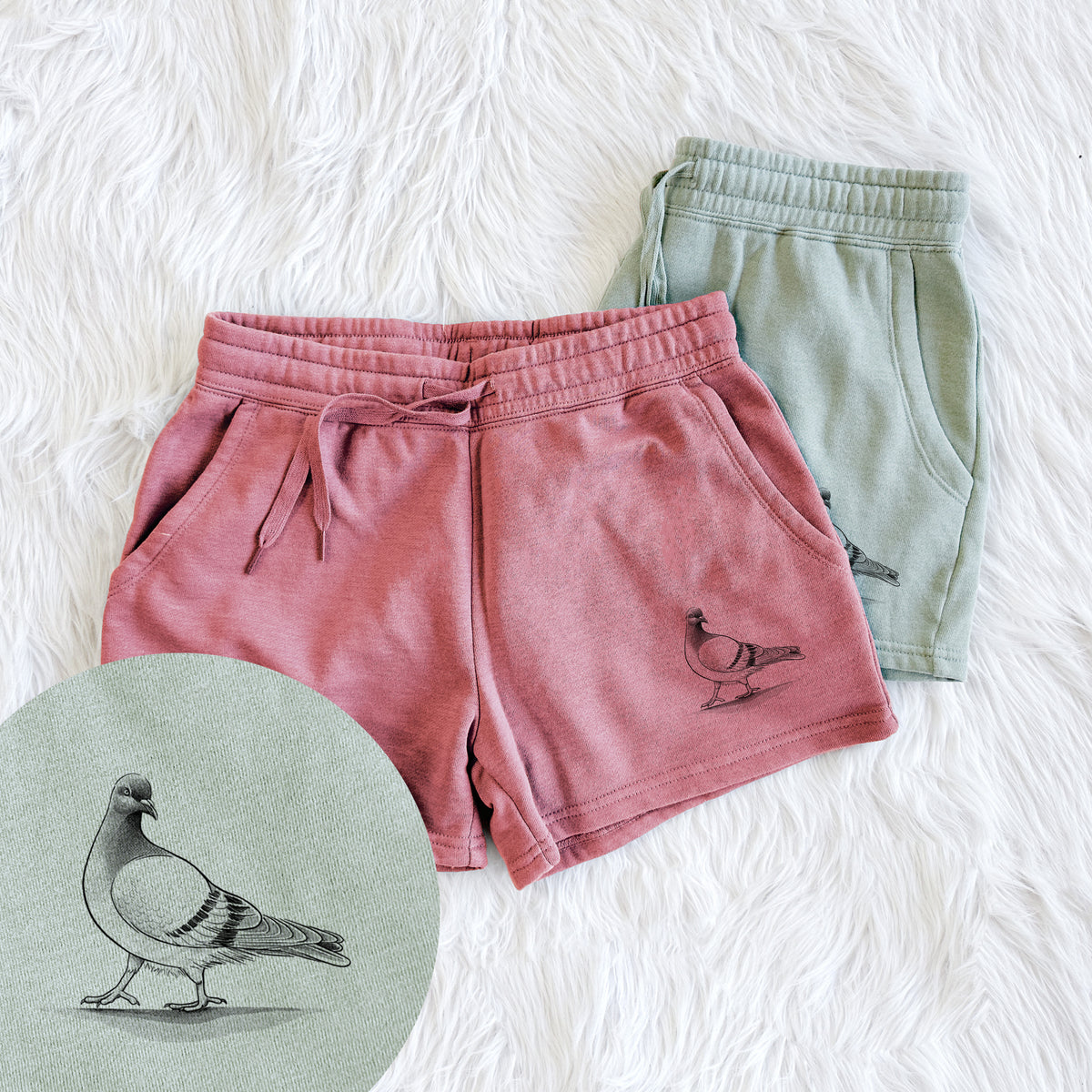 Pigeon / City Dove - Columba livia domestica - Women&#39;s Cali Wave Shorts