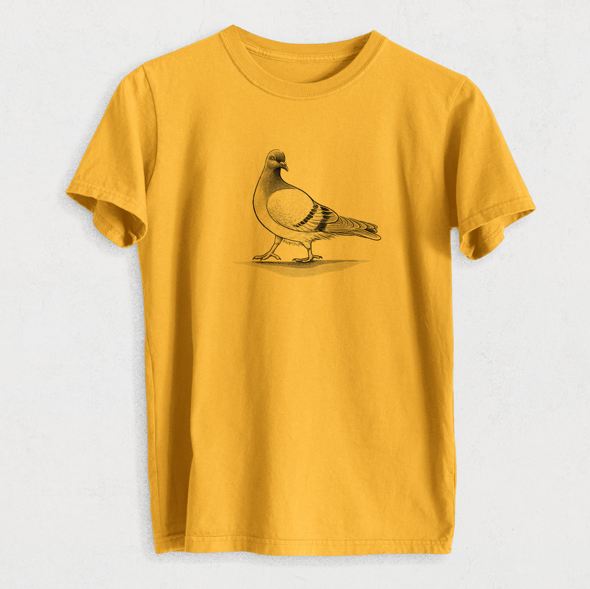Pigeon / City Dove - Columba livia domestica - Heavyweight Men&#39;s 100% Organic Cotton Tee