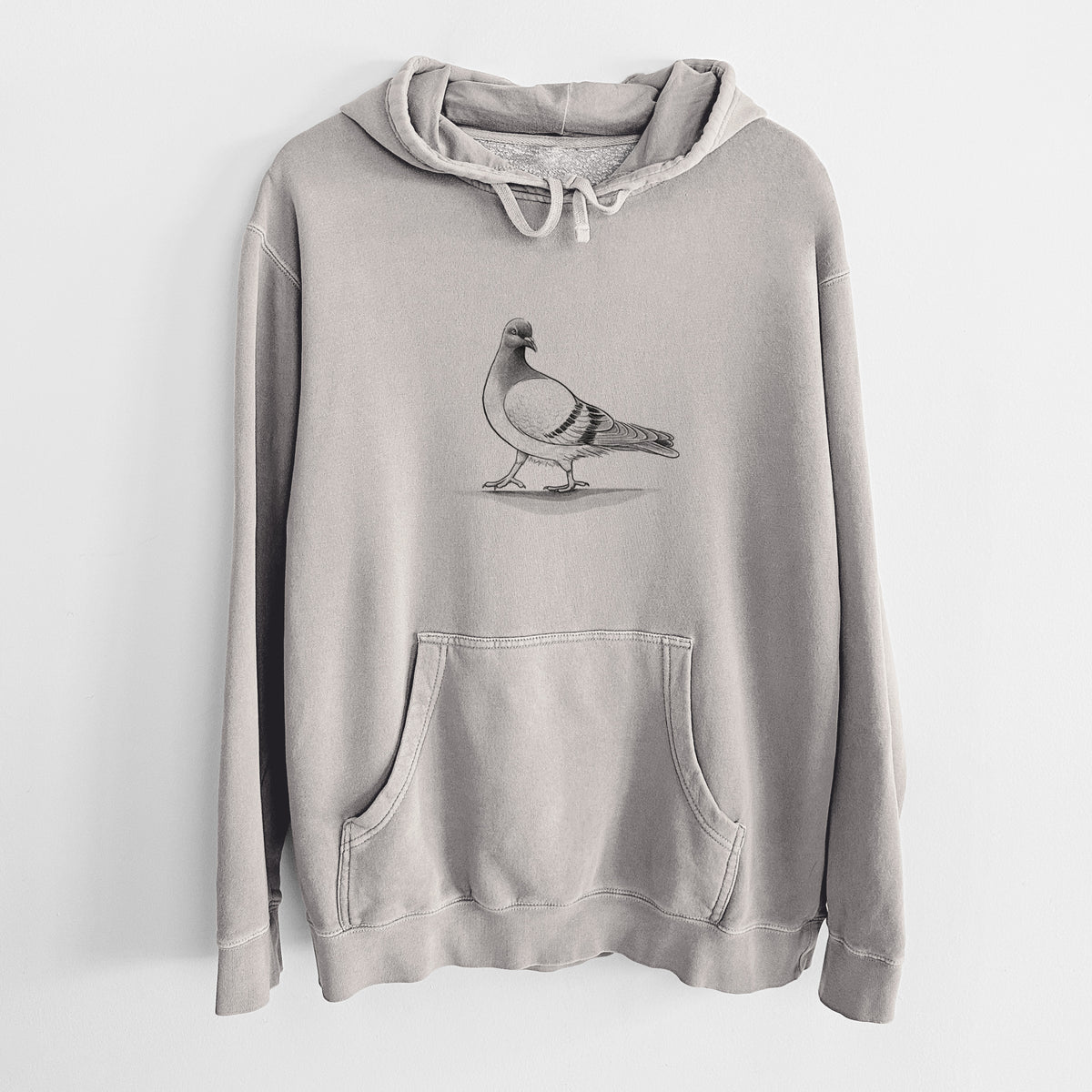 Pigeon / City Dove - Columba livia domestica - Unisex Pigment Dyed Hoodie