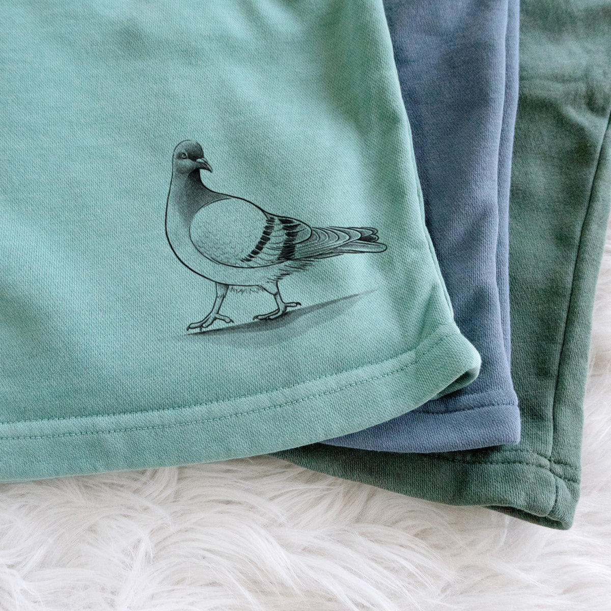 Pigeon / City Dove - Columba livia domestica - Unisex Pigment Dyed Shorts