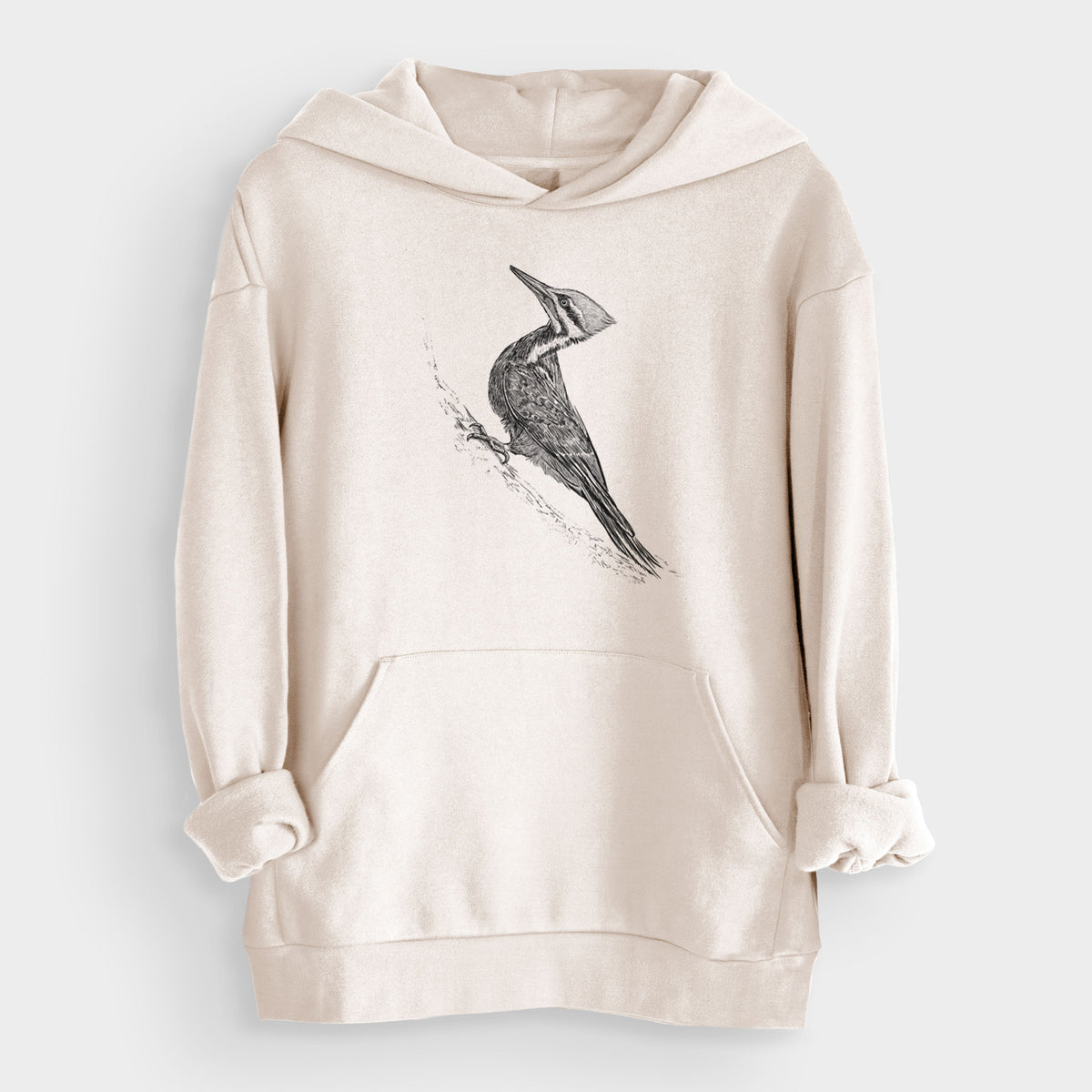 Pileated Woodpecker - Dryocopus pileatus  - Bodega Midweight Hoodie