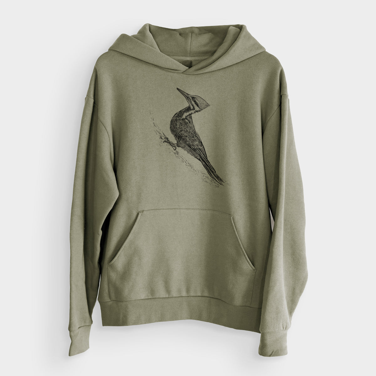 Pileated Woodpecker - Dryocopus pileatus  - Bodega Midweight Hoodie