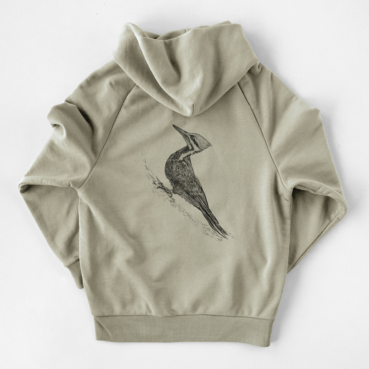 Pileated Woodpecker - Dryocopus pileatus - UltraLuxe Heavyweight French Terry Hoodie