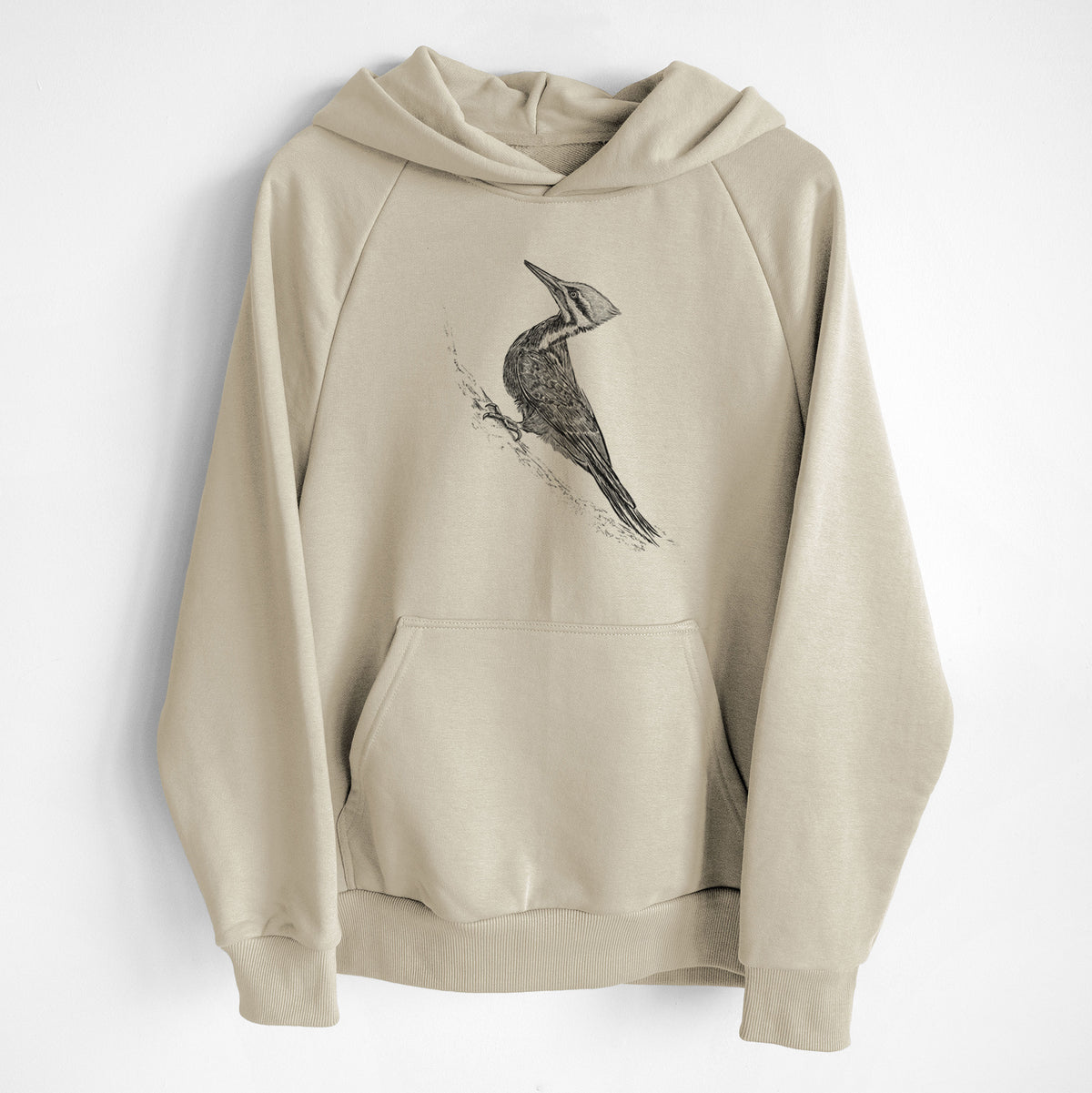 Pileated Woodpecker - Dryocopus pileatus - UltraLuxe Heavyweight French Terry Hoodie
