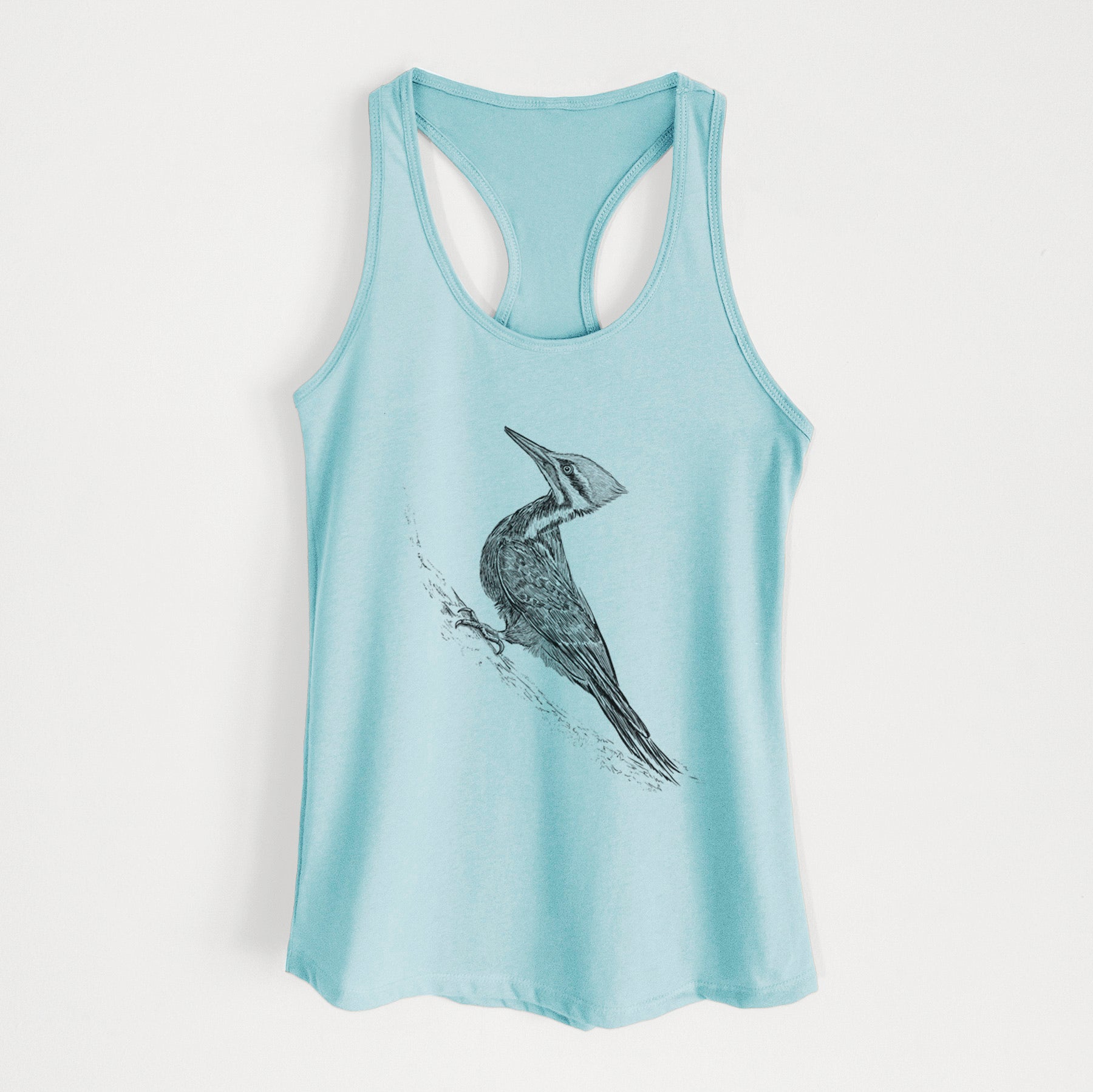 Pileated Woodpecker - Dryocopus pileatus - Women's Racerback Tanktop