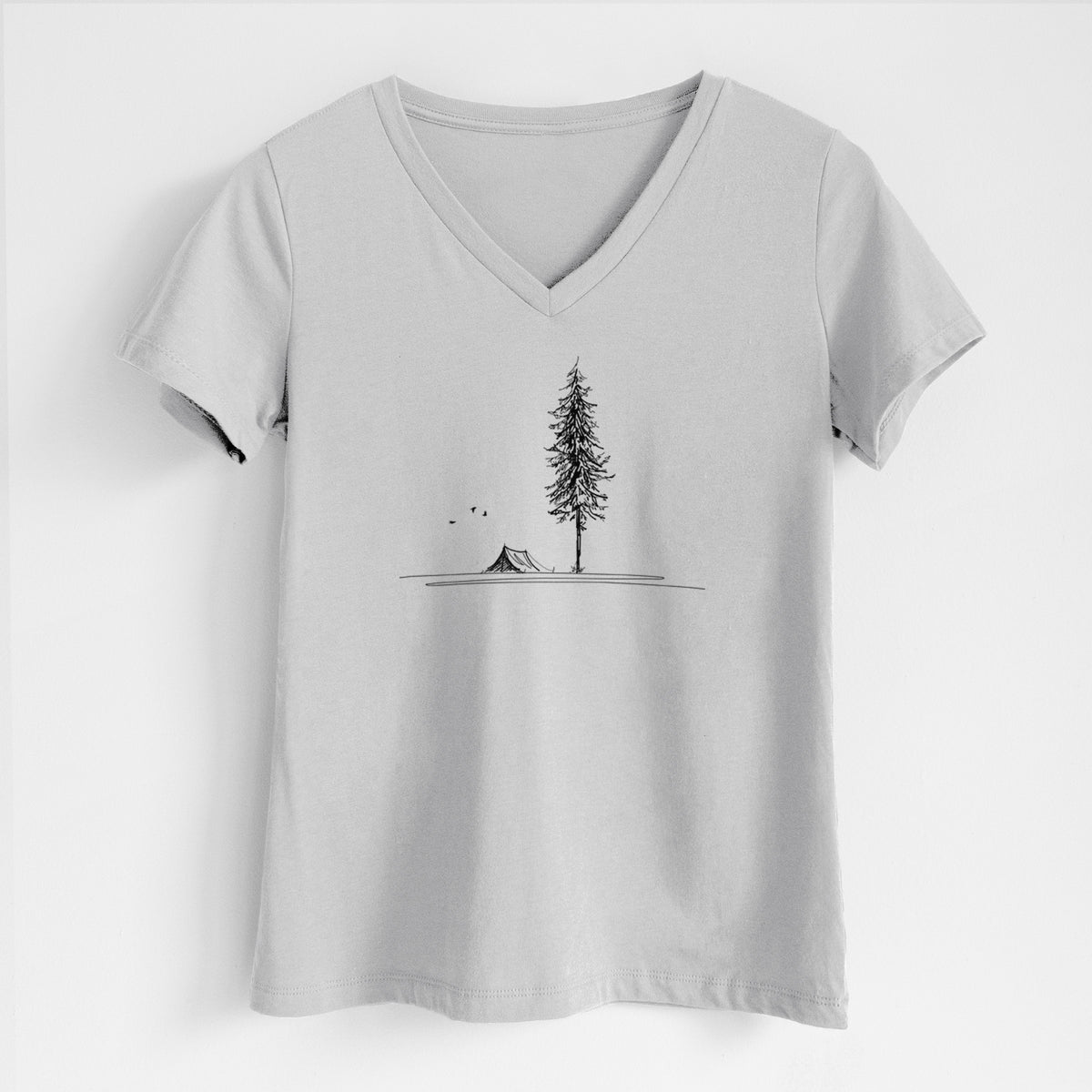 Pine Camp Vista - Women&#39;s Lightweight Relaxed Fit 100% Cotton V-neck