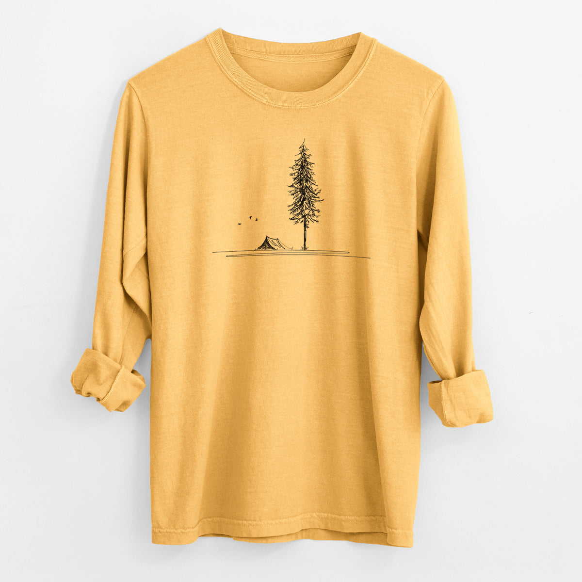 Pine Camp Vista - Men&#39;s Heavyweight 100% Cotton Long Sleeve