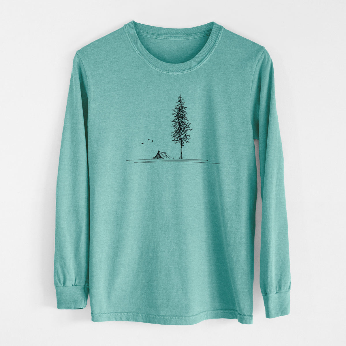 Pine Camp Vista - Men&#39;s Heavyweight 100% Cotton Long Sleeve