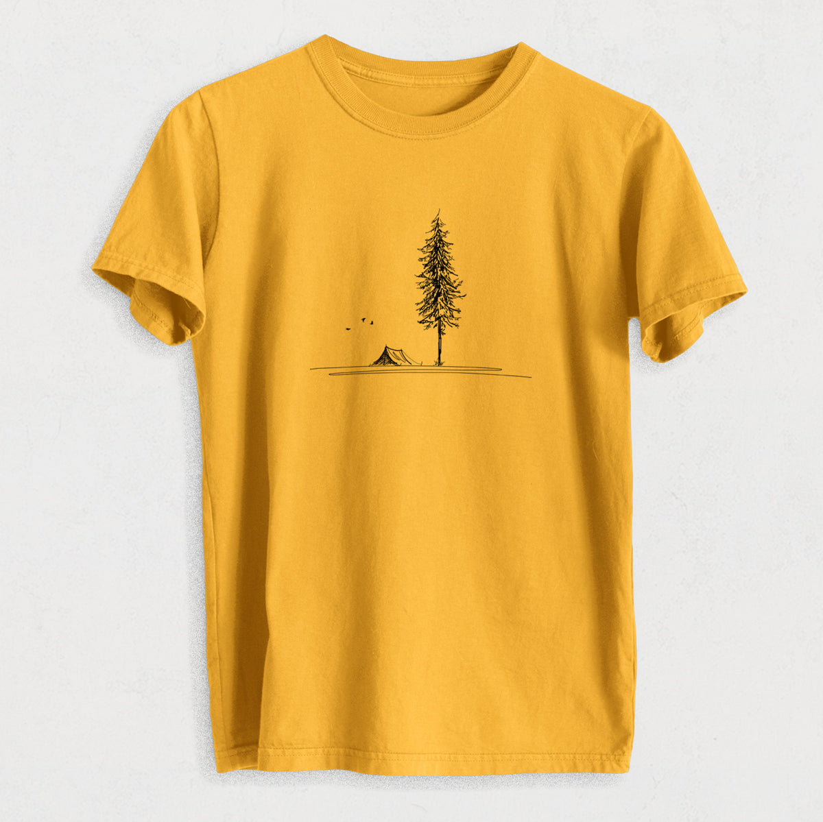 Pine Camp Vista - Heavyweight Men&#39;s 100% Organic Cotton Tee