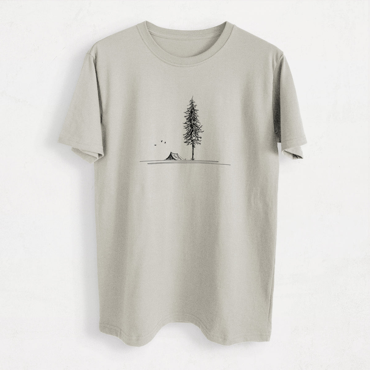Pine Camp Vista - Heavyweight Men&#39;s 100% Organic Cotton Tee