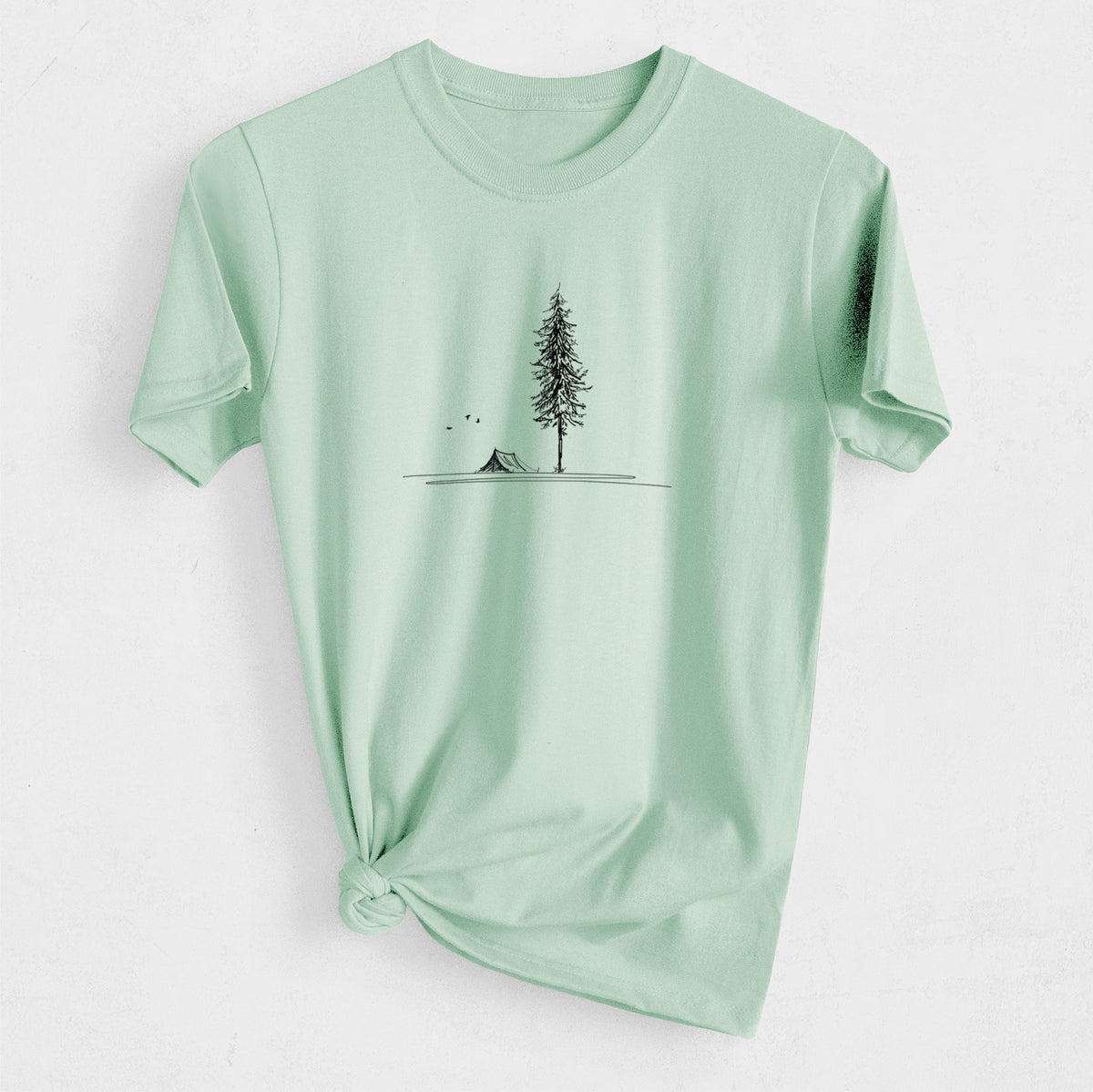 Pine Camp Vista - Heavyweight Men&#39;s 100% Organic Cotton Tee