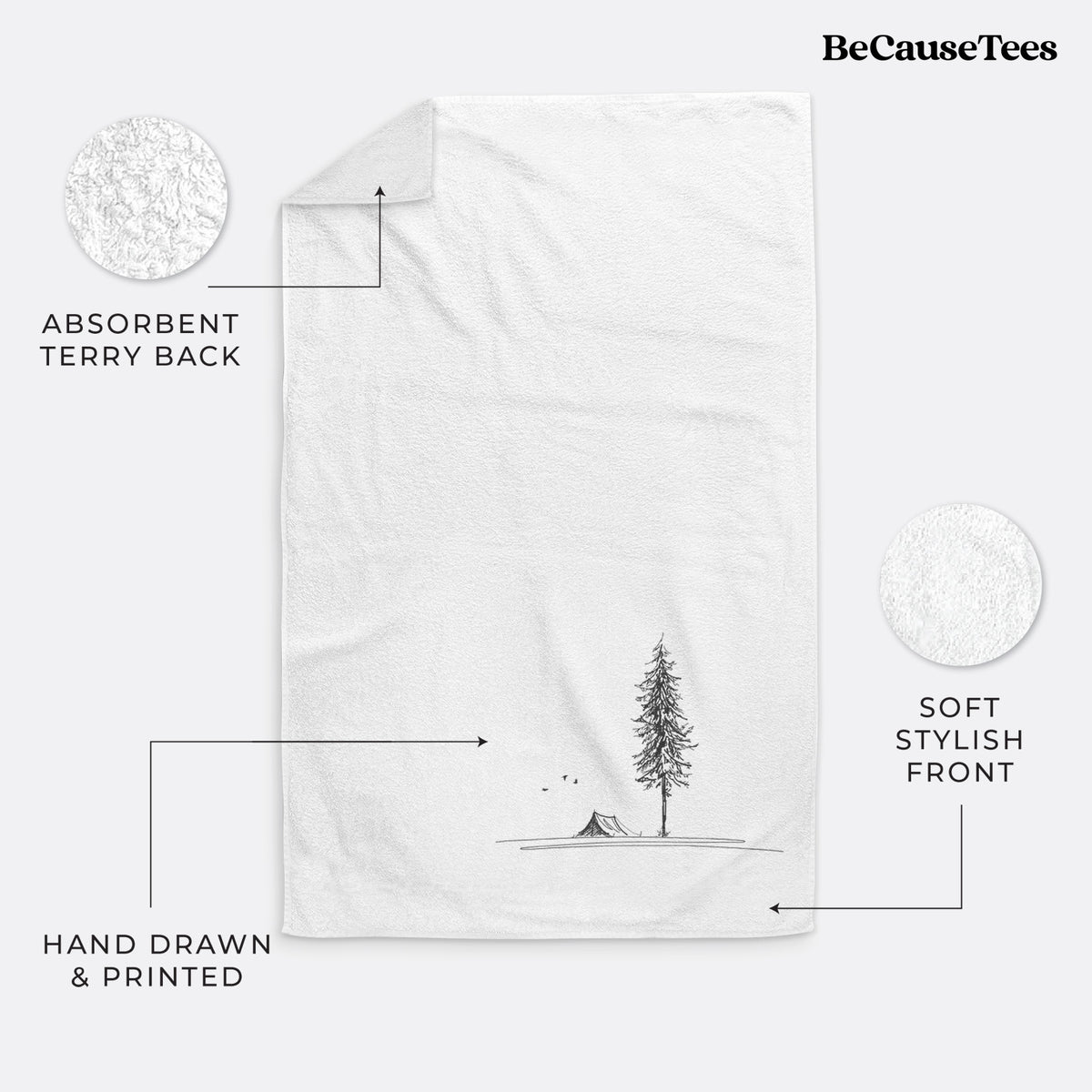 Pine Camp Vista Premium Decorative Hand Towel