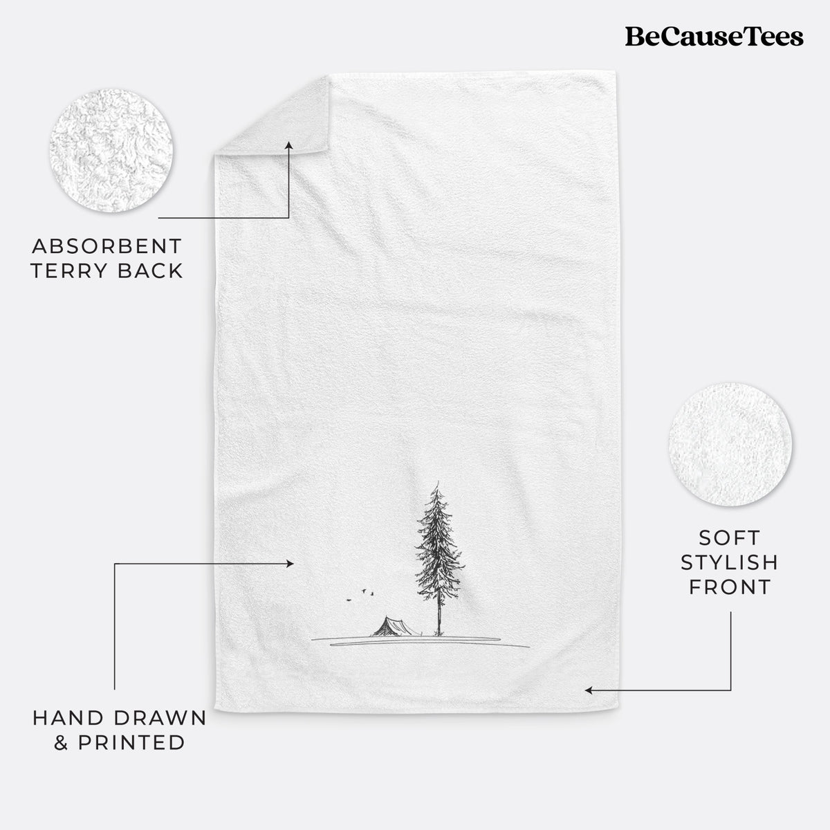 Pine Camp Vista Premium Decorative Hand Towel