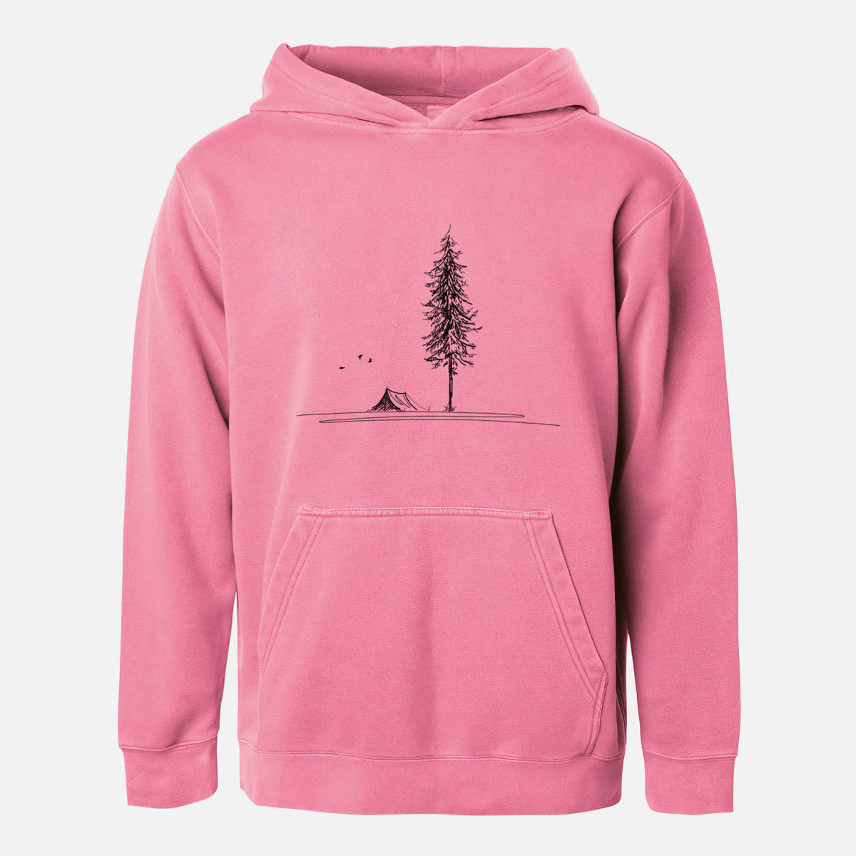 Pine Camp Vista - Youth Pigment Dyed Hoodie