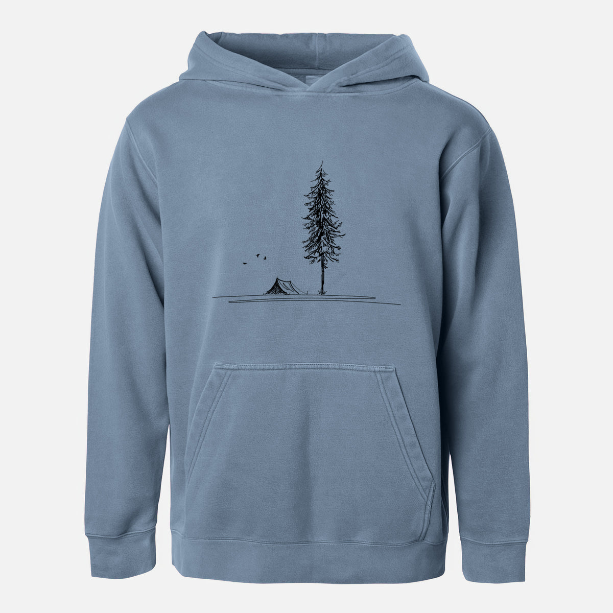 Pine Camp Vista - Youth Pigment Dyed Hoodie