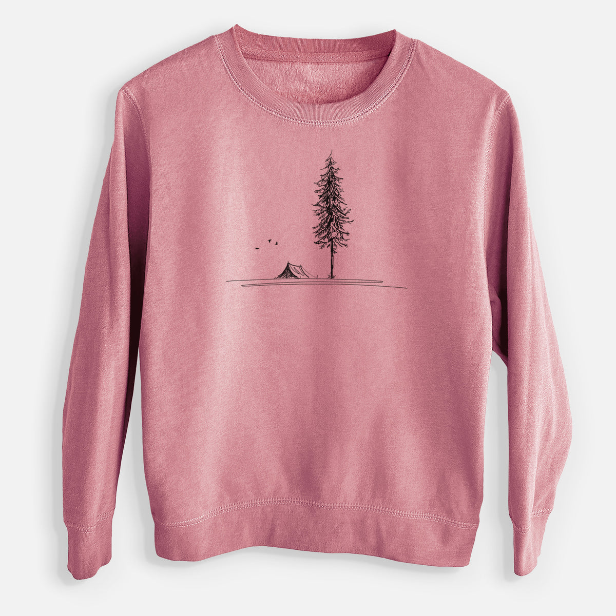 Pine Camp Vista - Youth Lightweight Crewneck Sweatshirt