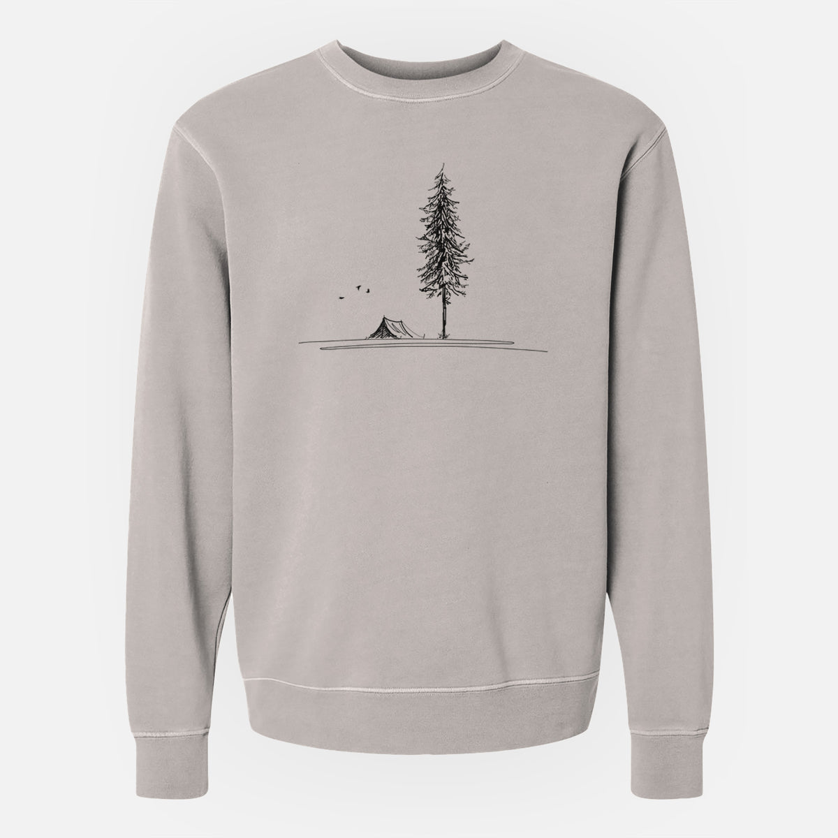 Pine Camp Vista - Unisex Pigment Dyed Crew Sweatshirt