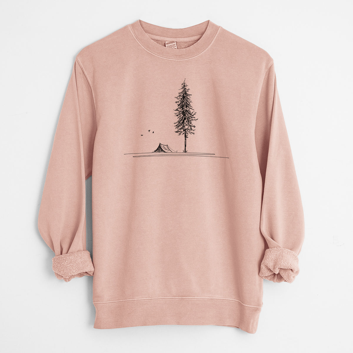 Pine Camp Vista - Unisex Pigment Dyed Crew Sweatshirt