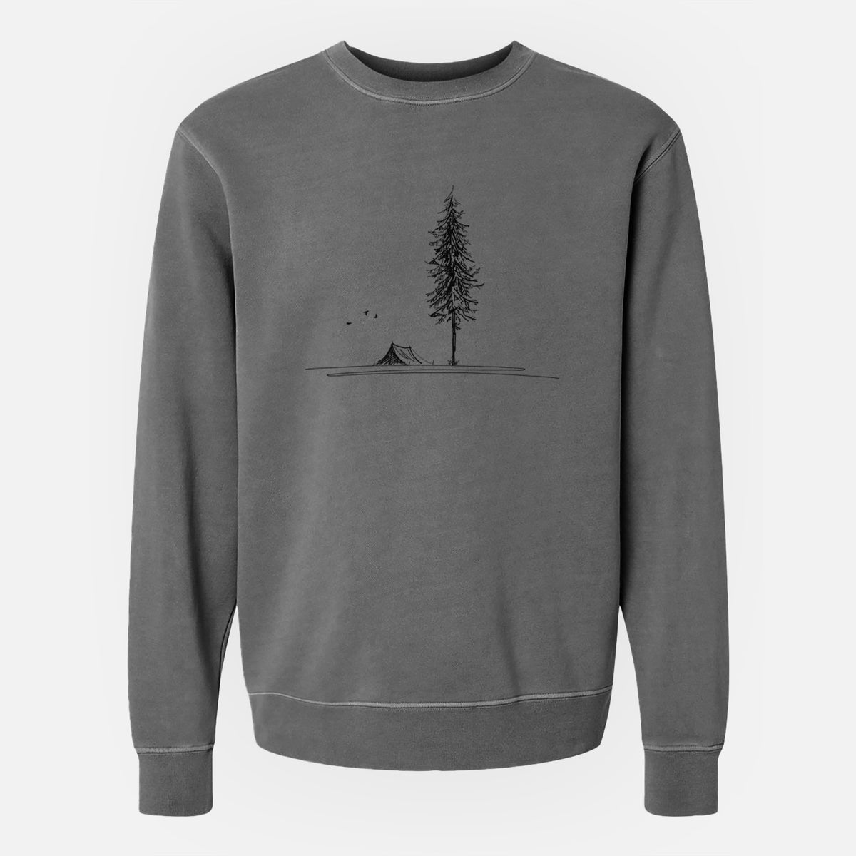 Pine Camp Vista - Unisex Pigment Dyed Crew Sweatshirt