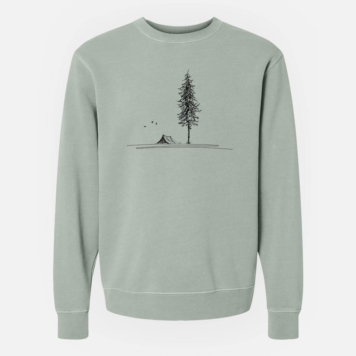 Pine Camp Vista - Unisex Pigment Dyed Crew Sweatshirt