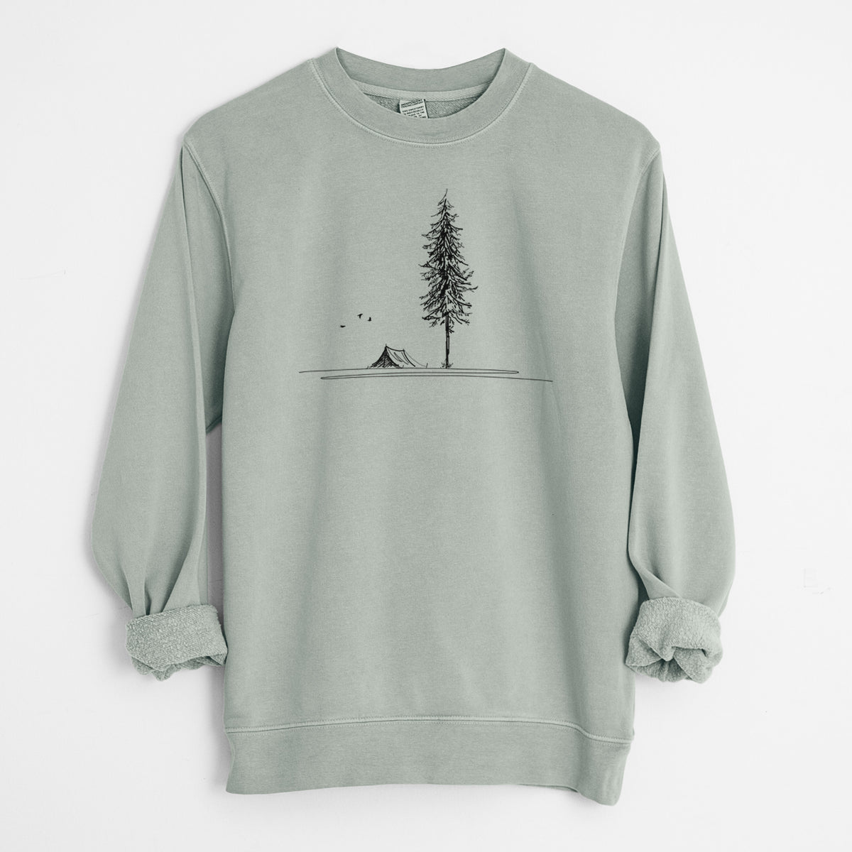 Pine Camp Vista - Unisex Pigment Dyed Crew Sweatshirt