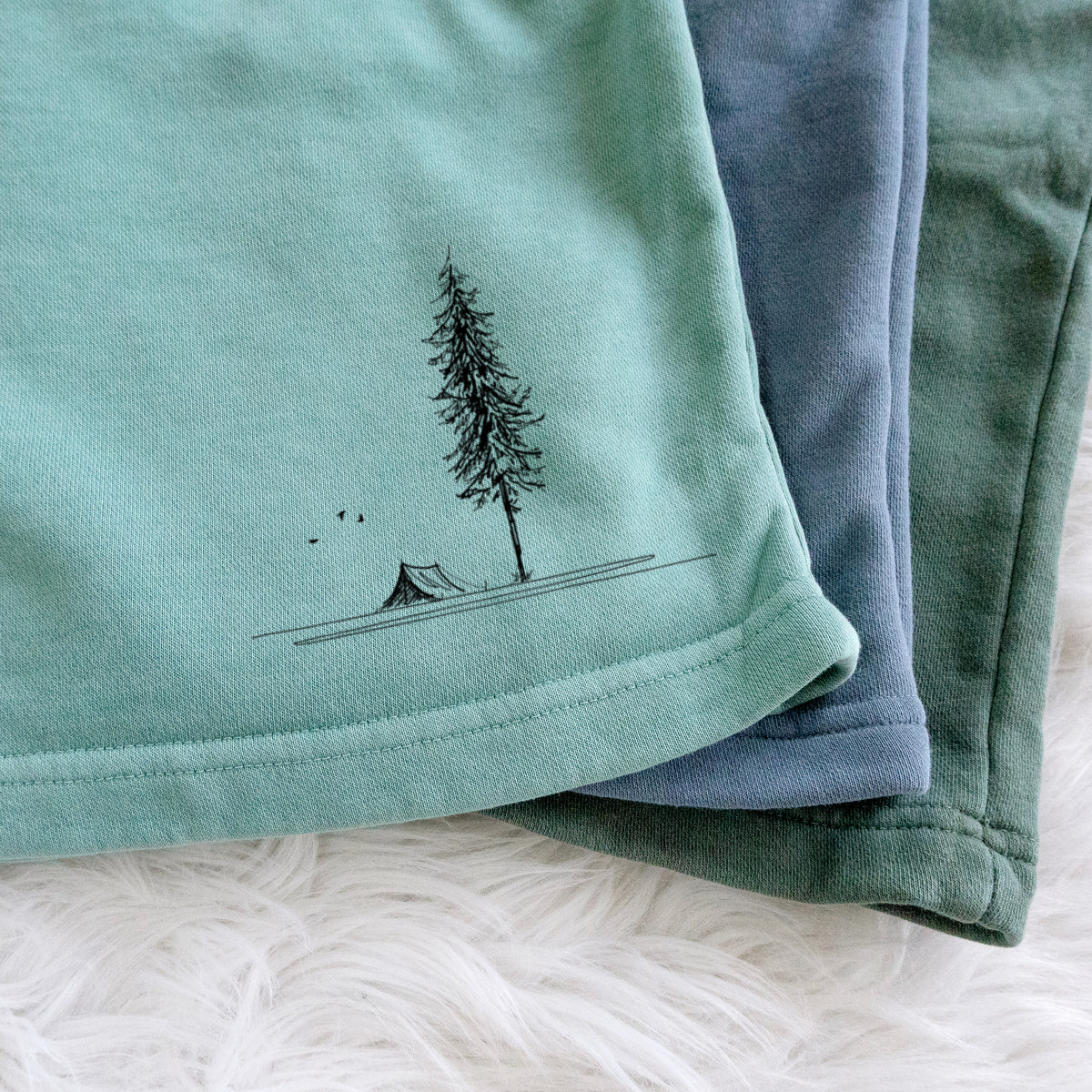 Pine Camp Vista - Unisex Pigment Dyed Shorts