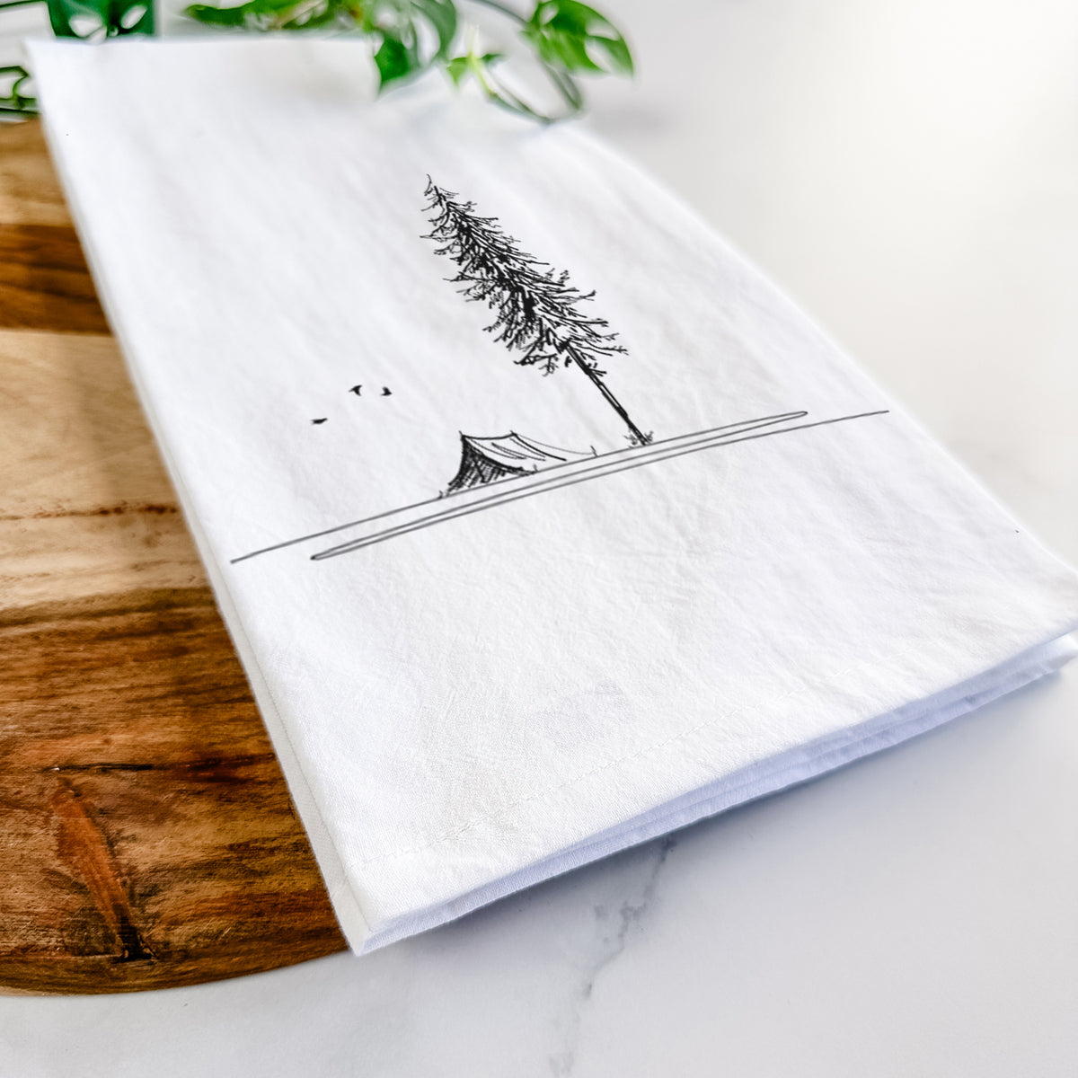 Pine Camp Vista Tea Towel