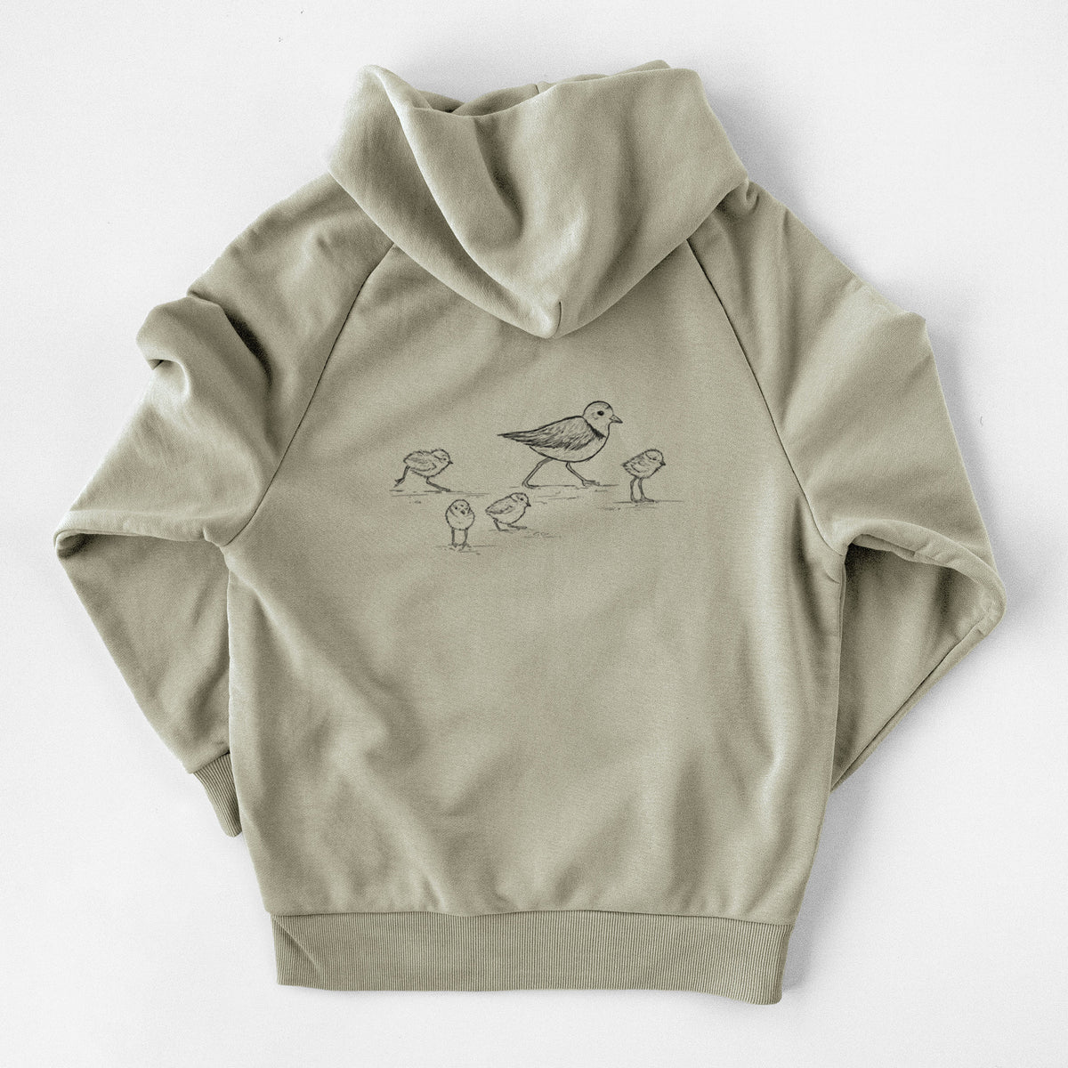 Piping Plovers - Charadrius melodus - UltraLuxe Heavyweight French Terry Hoodie
