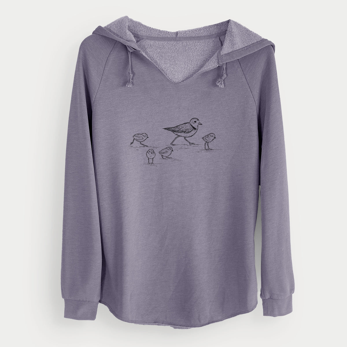 Piping Plovers - Charadrius melodus - Cali Wave Hooded Sweatshirt