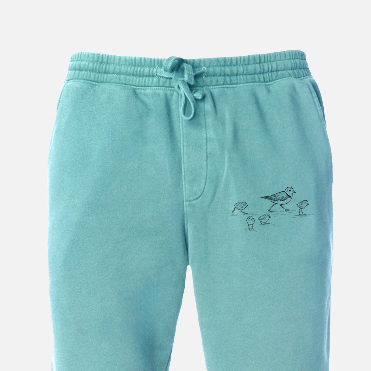 Piping Plovers - Charadrius melodus - Unisex Pigment Dyed Sweatpants