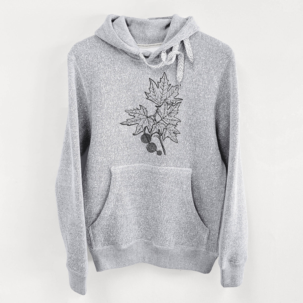 Platanus Orientalis - Oriental Plane Tree Stem with Leaves - Knit Hoodie