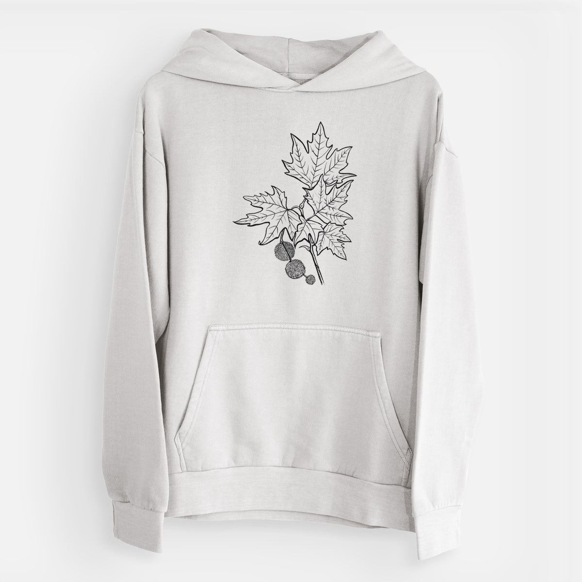 Platanus Orientalis - Oriental Plane Tree Stem with Leaves  - Urban Heavyweight Hoodie