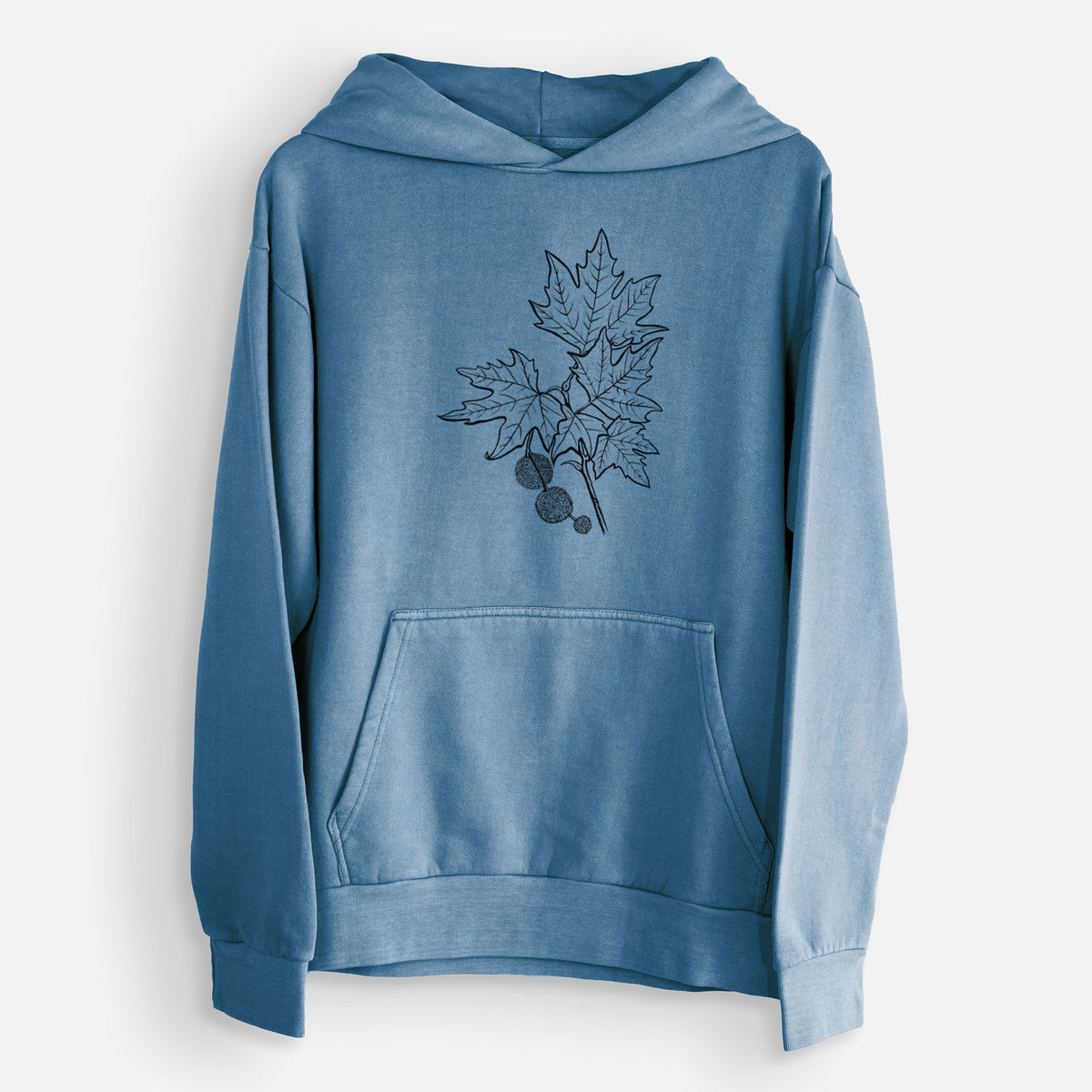 Platanus Orientalis - Oriental Plane Tree Stem with Leaves  - Urban Heavyweight Hoodie