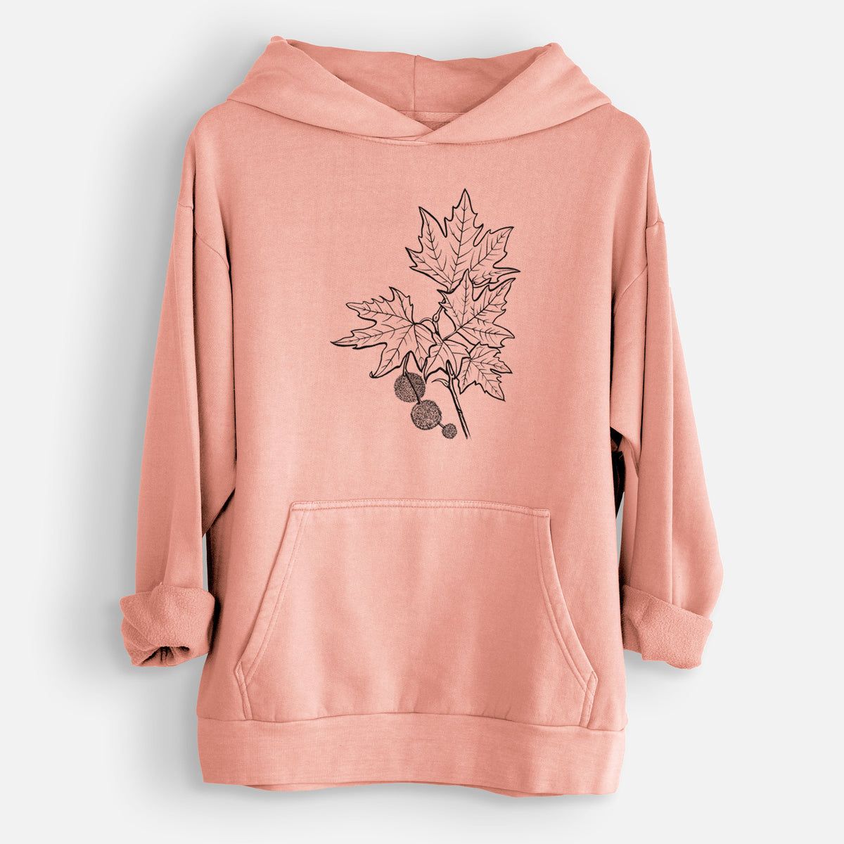 Platanus Orientalis - Oriental Plane Tree Stem with Leaves  - Urban Heavyweight Hoodie