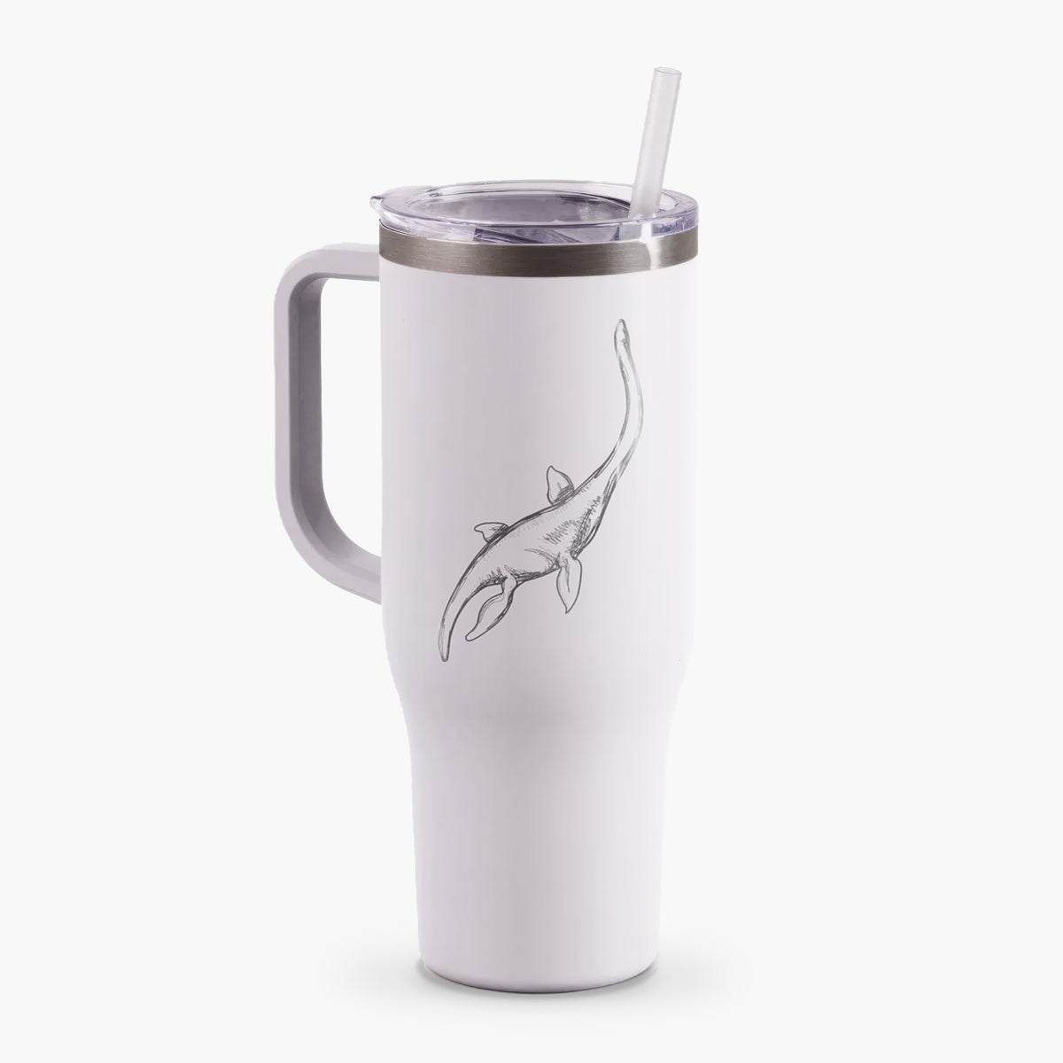 Plesiosaur - Plesiosaurus Dolichodeirus - 40oz Tumbler with Handle