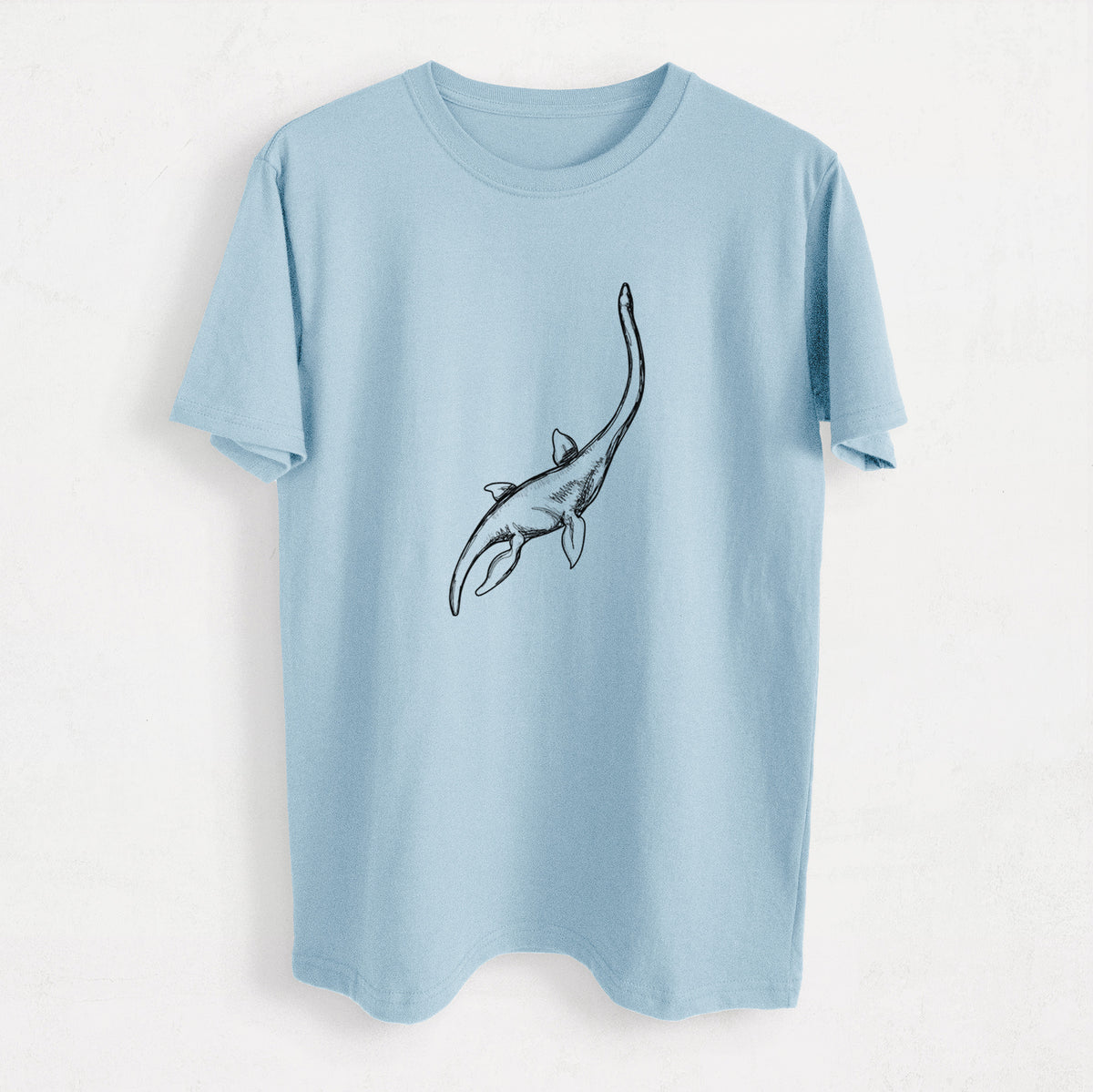Plesiosaur - Plesiosaurus Dolichodeirus - Heavyweight Men&#39;s 100% Organic Cotton Tee