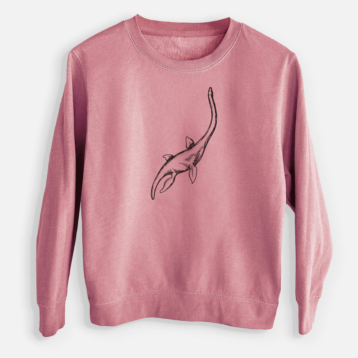 Plesiosaur - Plesiosaurus Dolichodeirus - Youth Lightweight Crewneck Sweatshirt